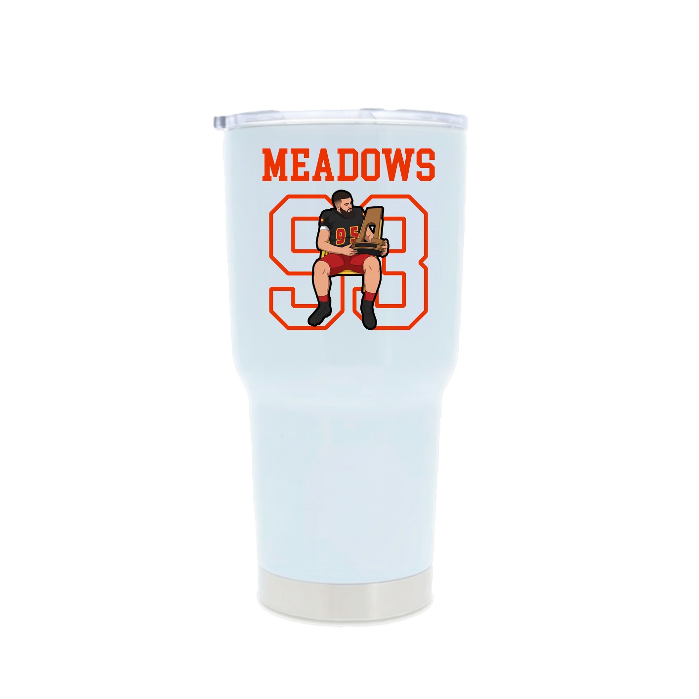 30oz Stainless Steel Tumbler — Shirsey in White