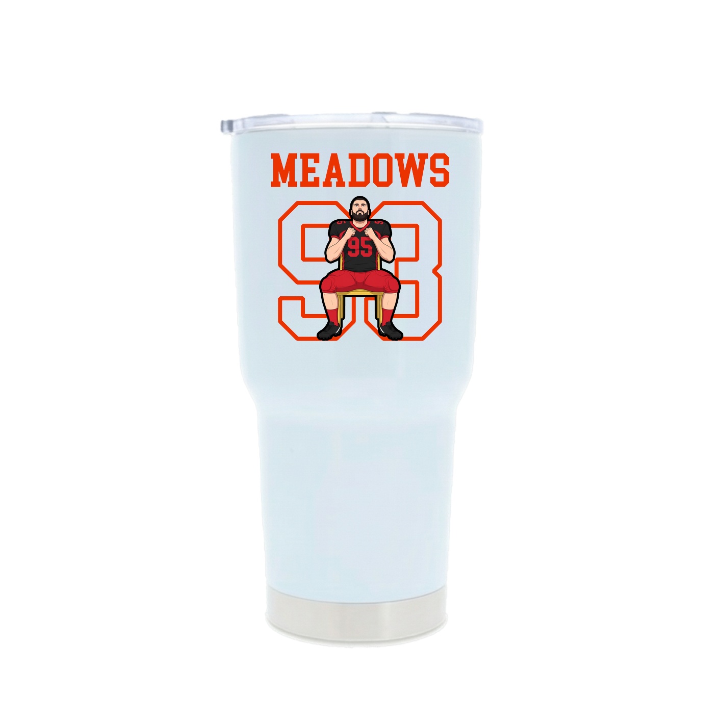 30oz Stainless Steel Tumbler — Shirsey in White