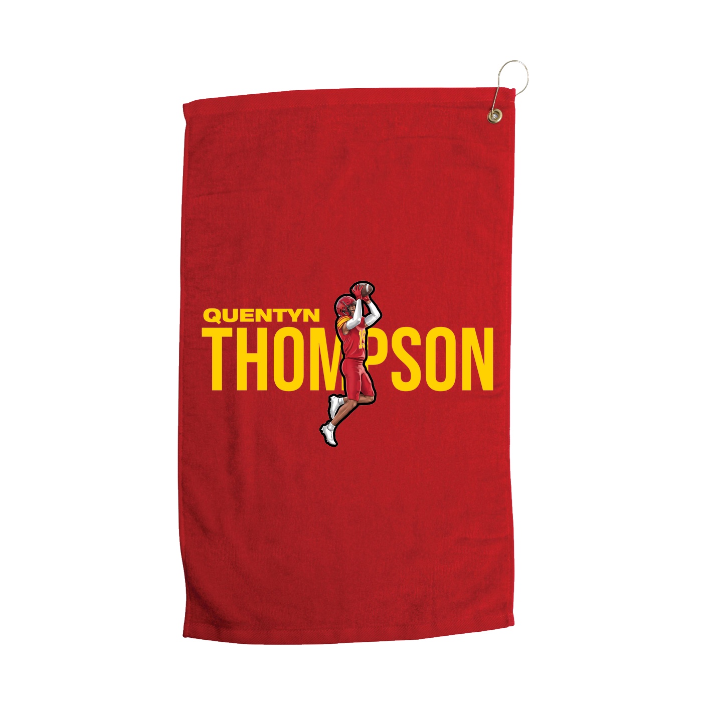 Golf Towel — Player Name in Red