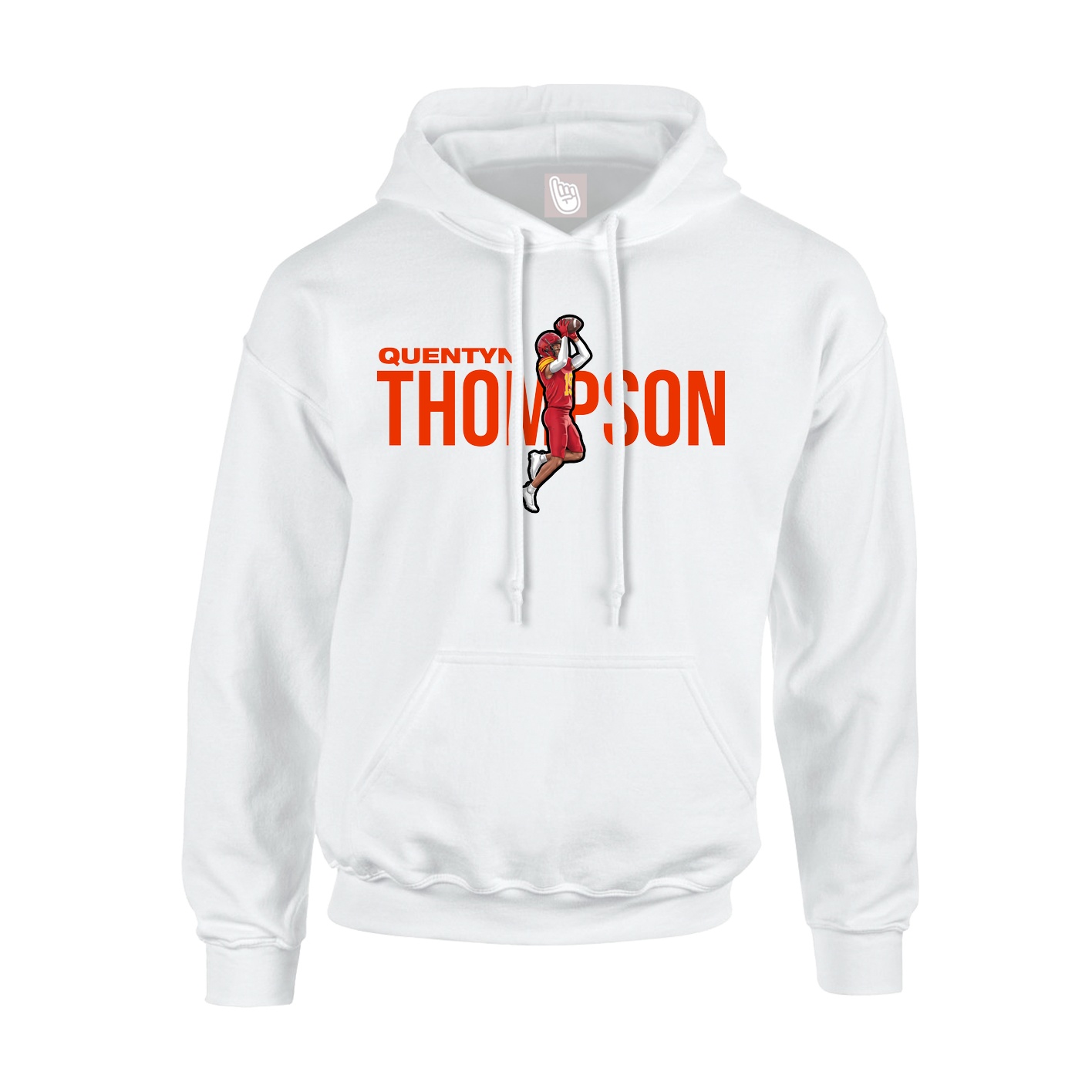 Hoodie — Player Name in White