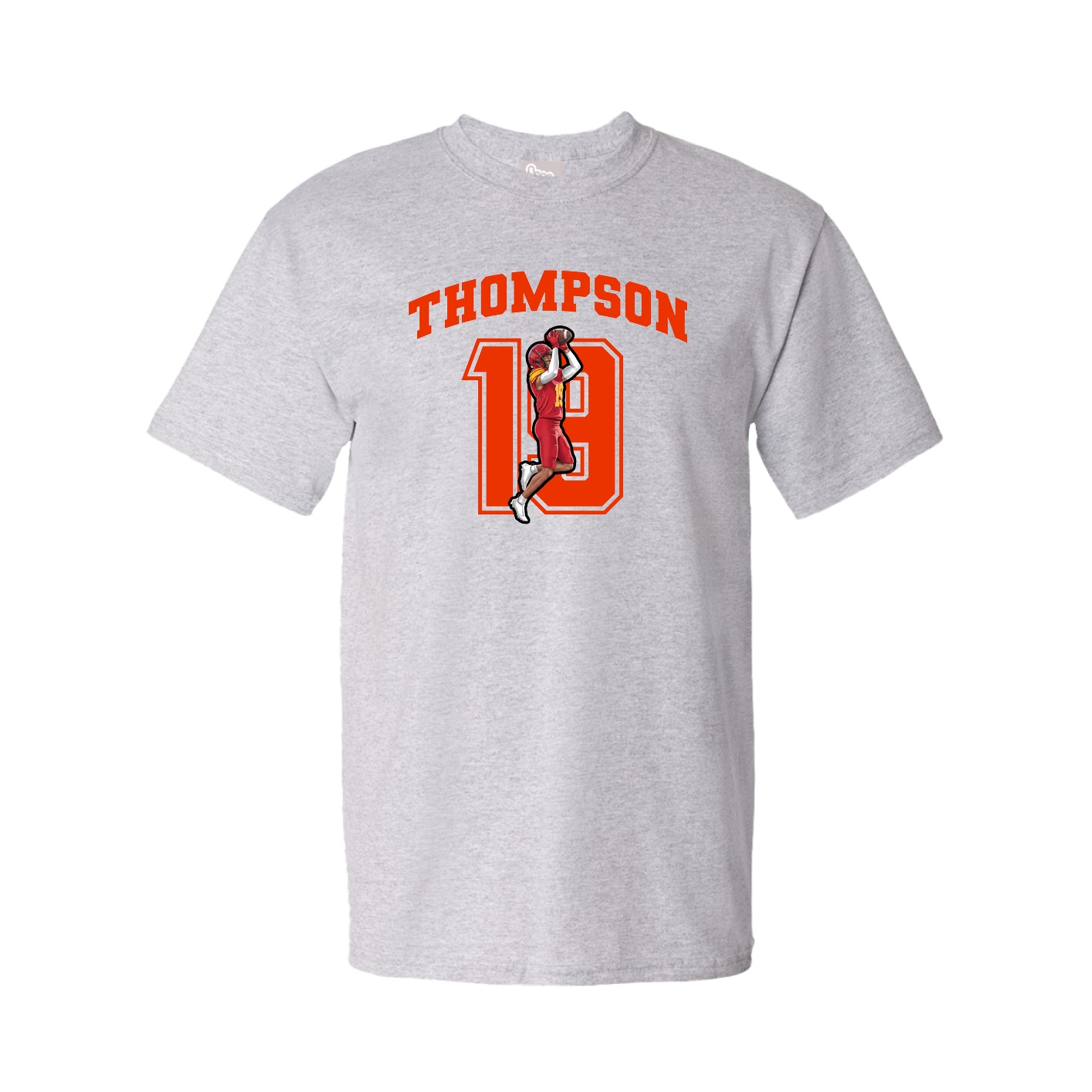 Youth Tee — Number in Grey