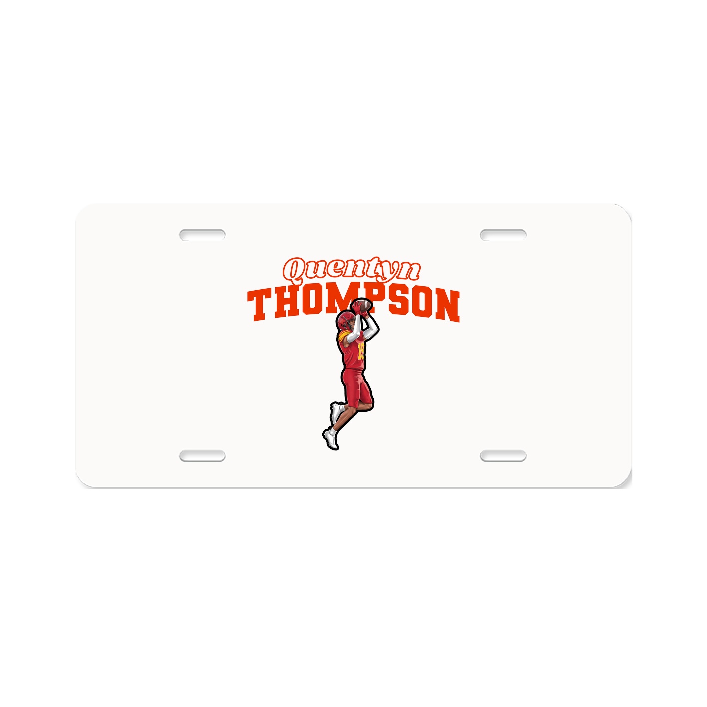 License Plate — Name Arch in Classic