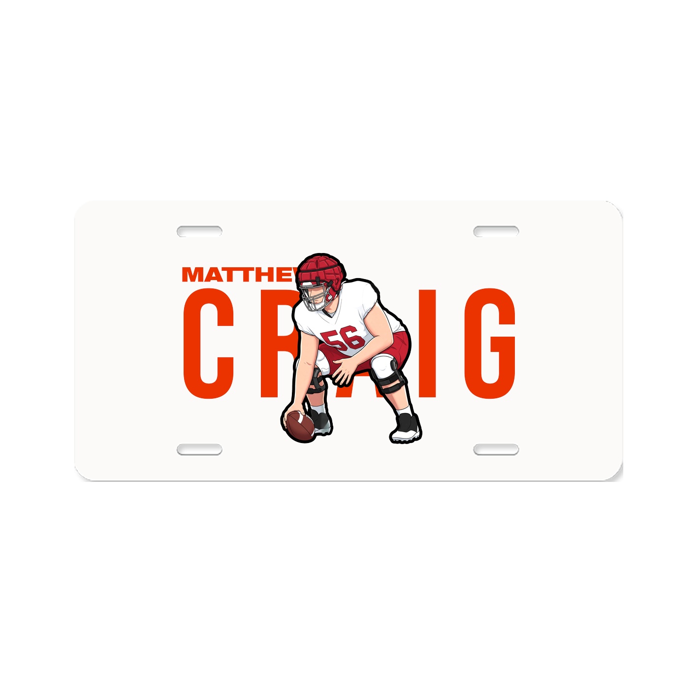 License Plate — Player Name in Classic