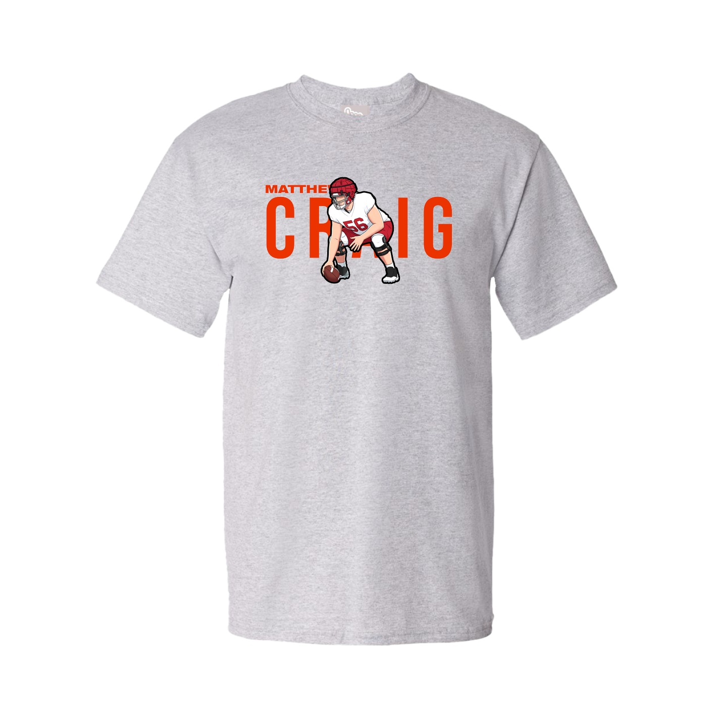 Youth Tee — Player Name in Grey