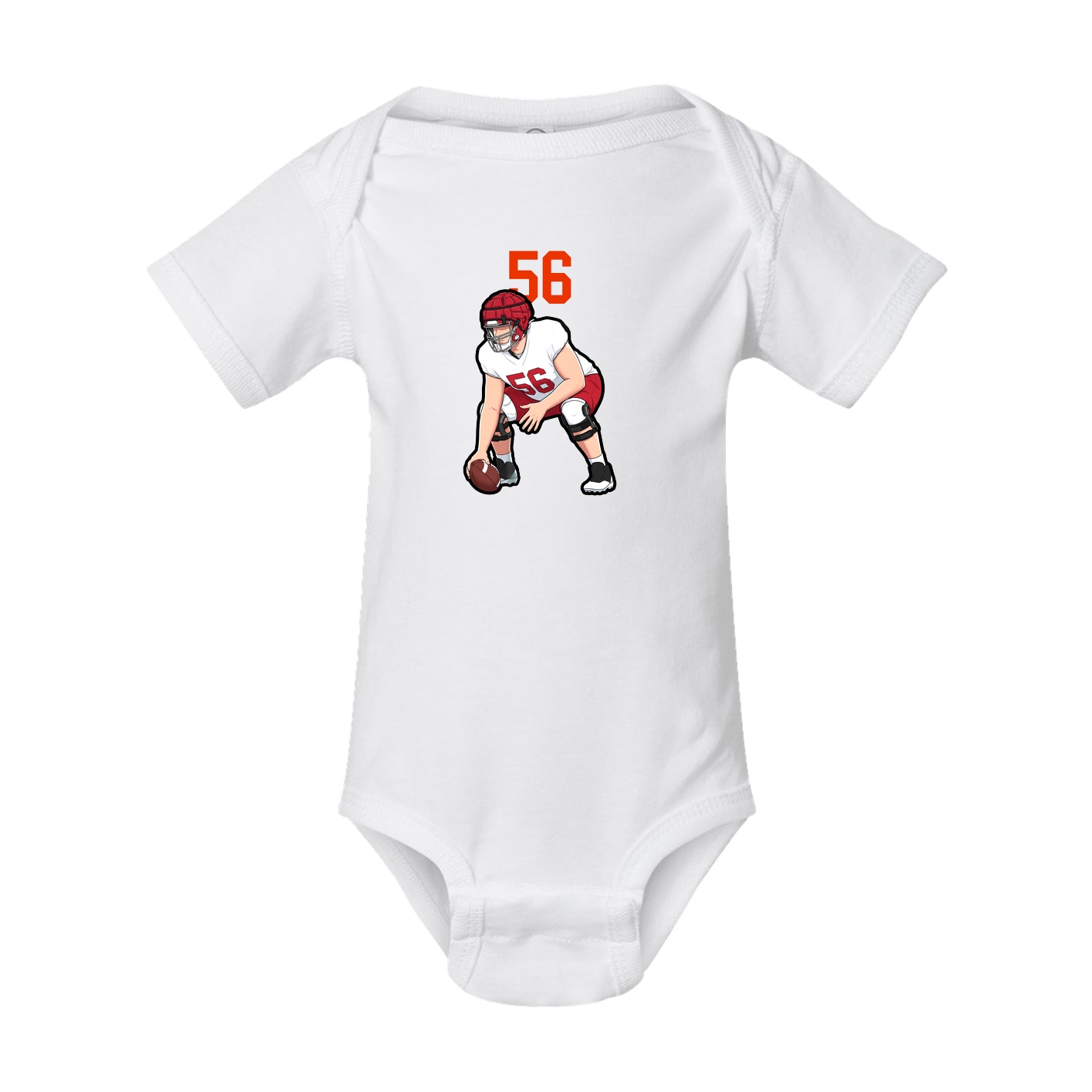 Baby Onesie — Number Top in White
