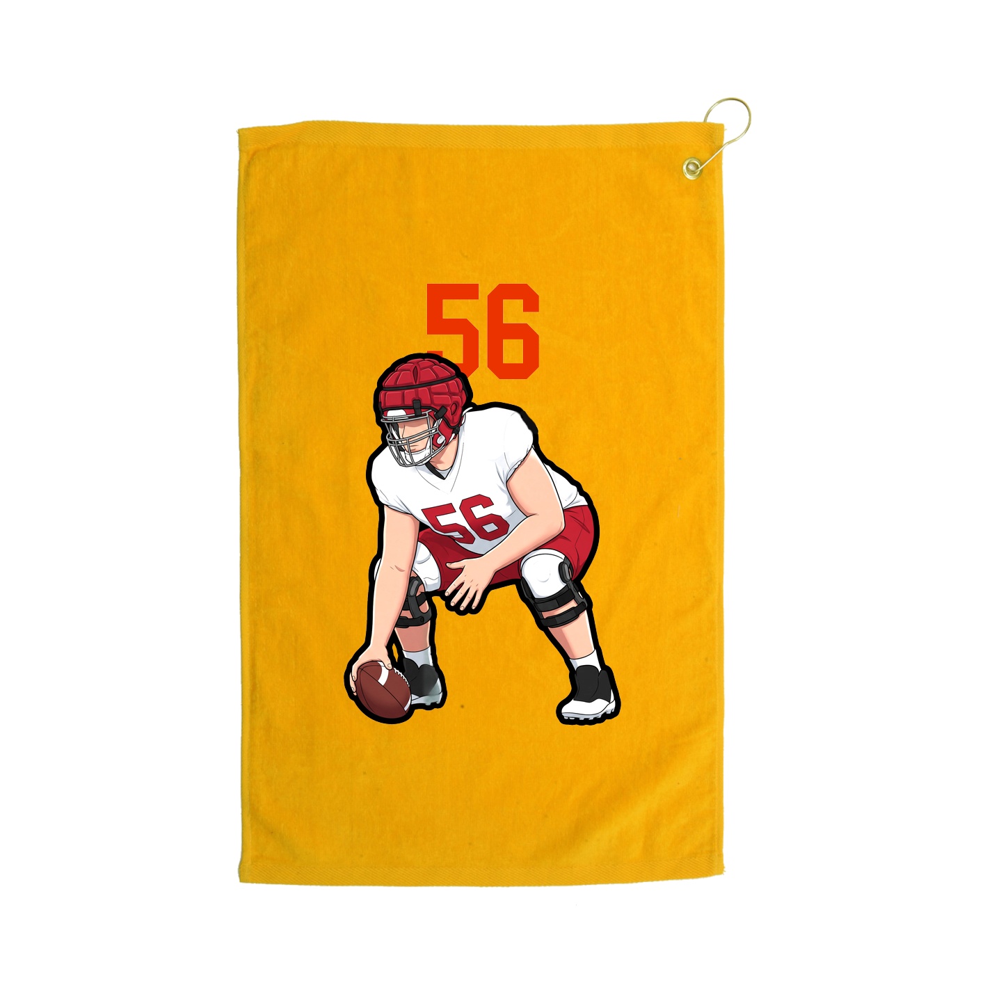 Golf Towel — Number Top in Gold
