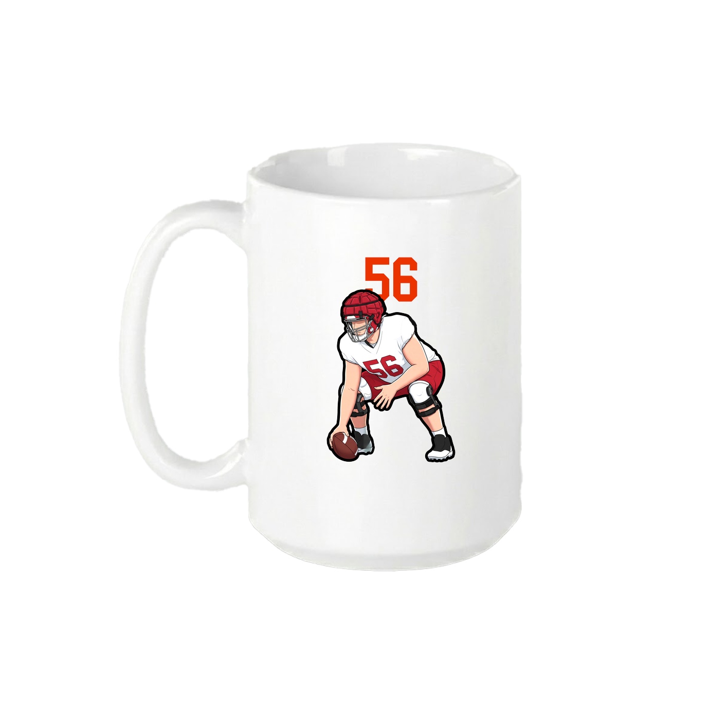 15oz Coffee Mug — Number Top in White
