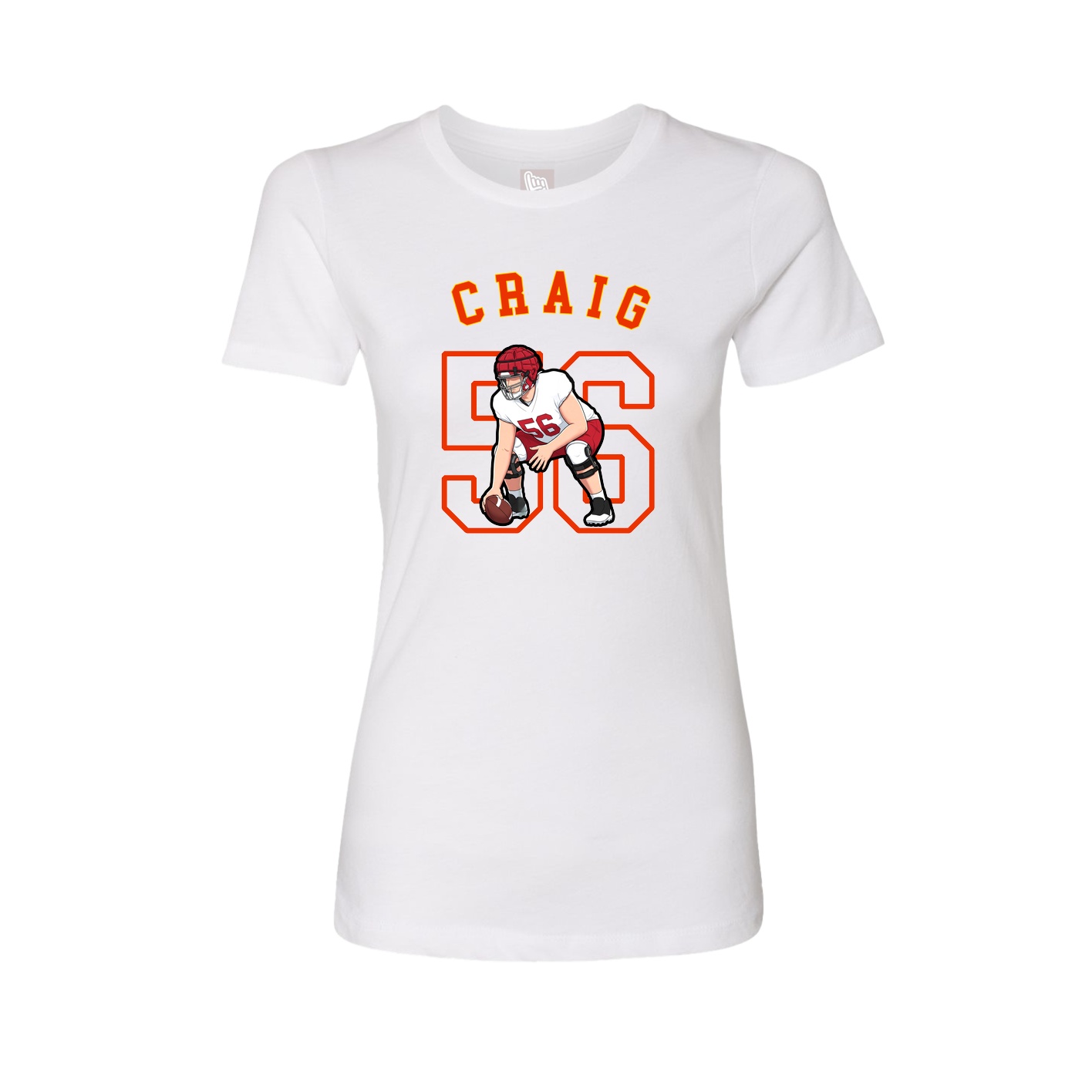 Fitted Women's Tee — Shirsey Arch in White