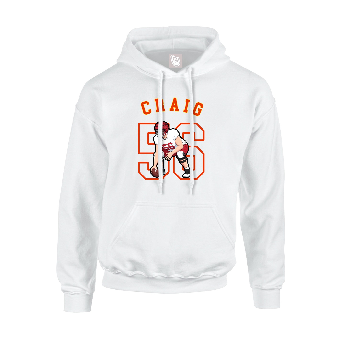 Youth Hoodie — Shirsey Arch in White