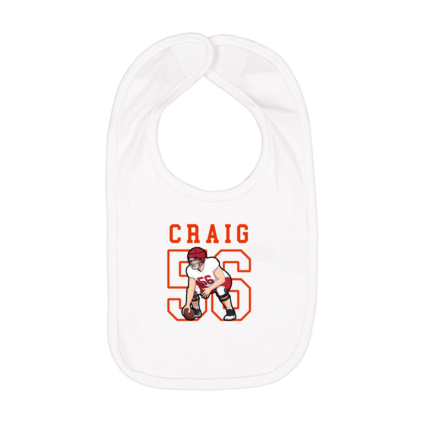 Infant Bib — Shirsey in White