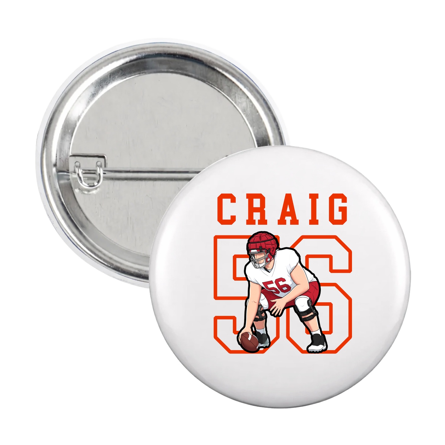 Game Day Button — Shirsey in White