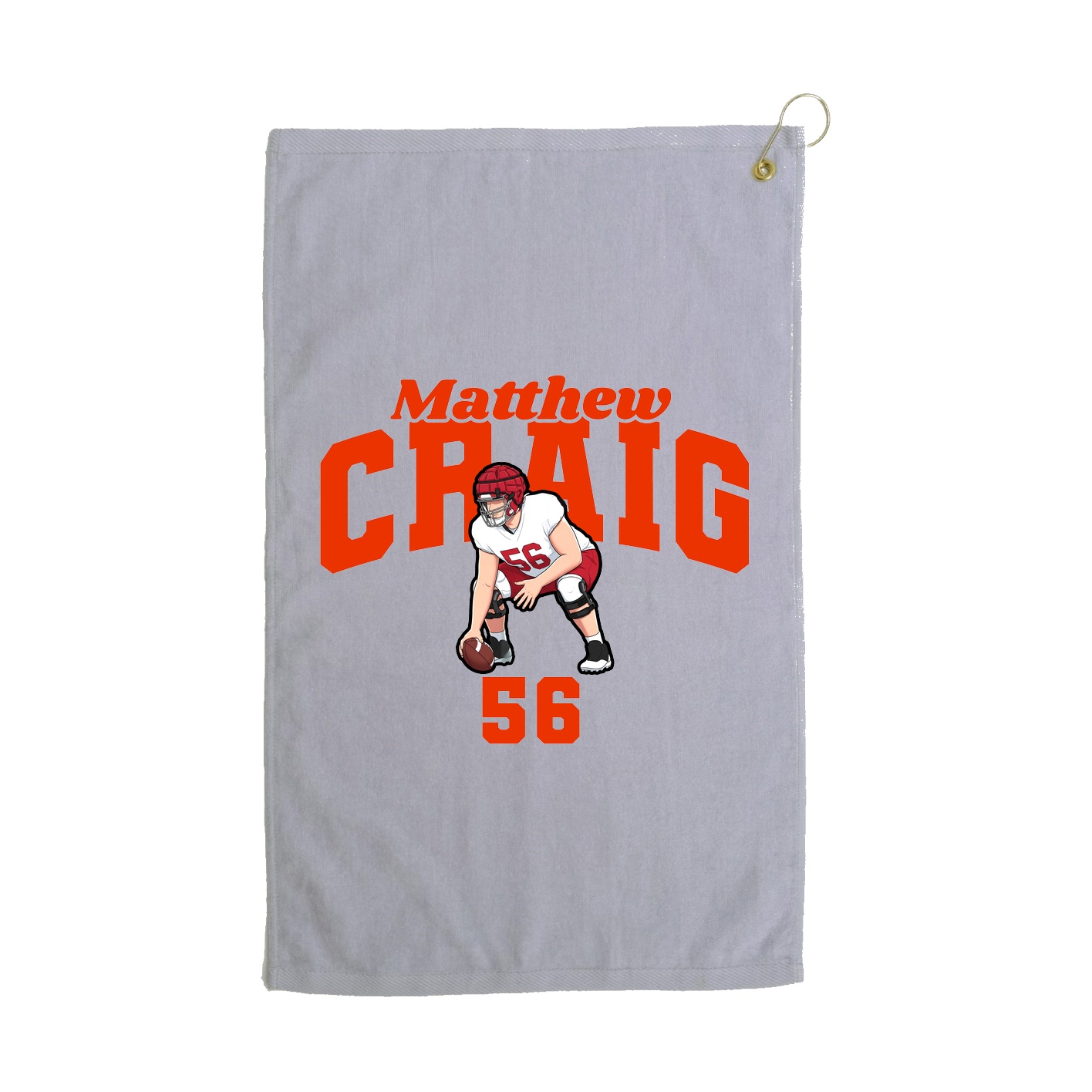 Golf Towel — Signature Arch in Grey