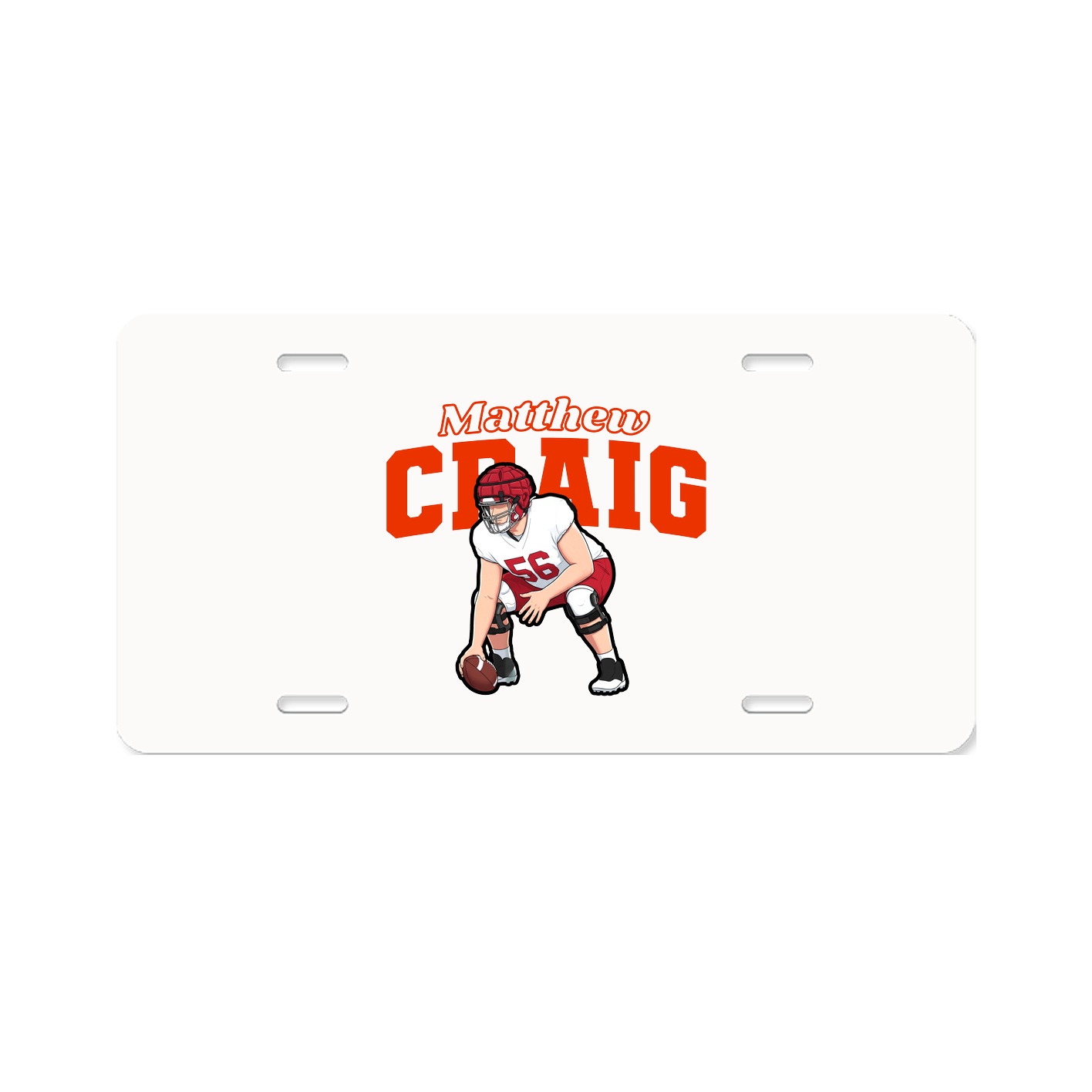 License Plate — Name Arch in Classic