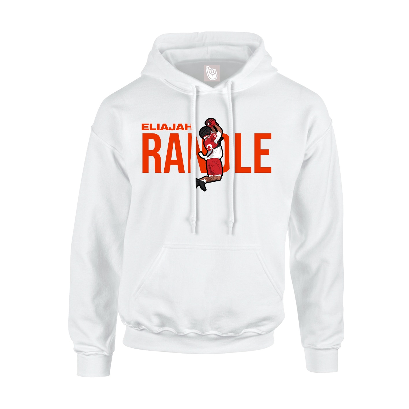 Youth Hoodie — Player Name in White