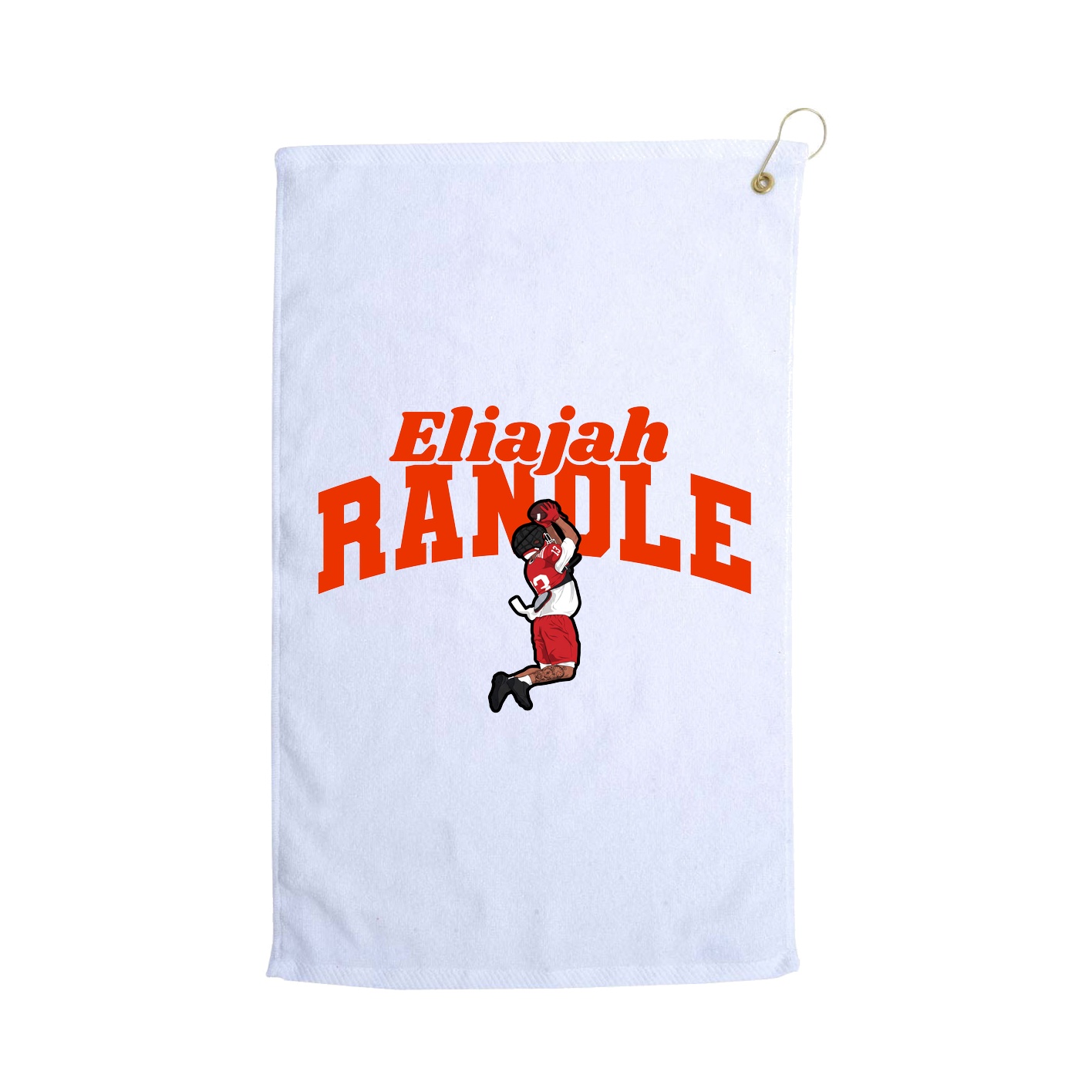 Golf Towel — Signature Arch in White