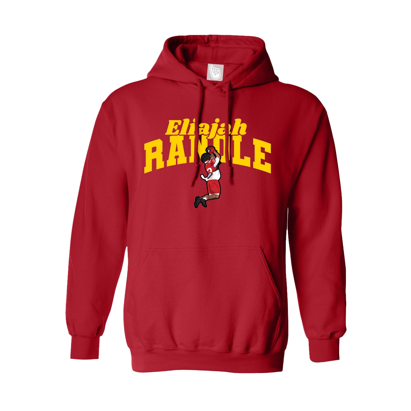 Youth Hoodie — Signature Arch in Red