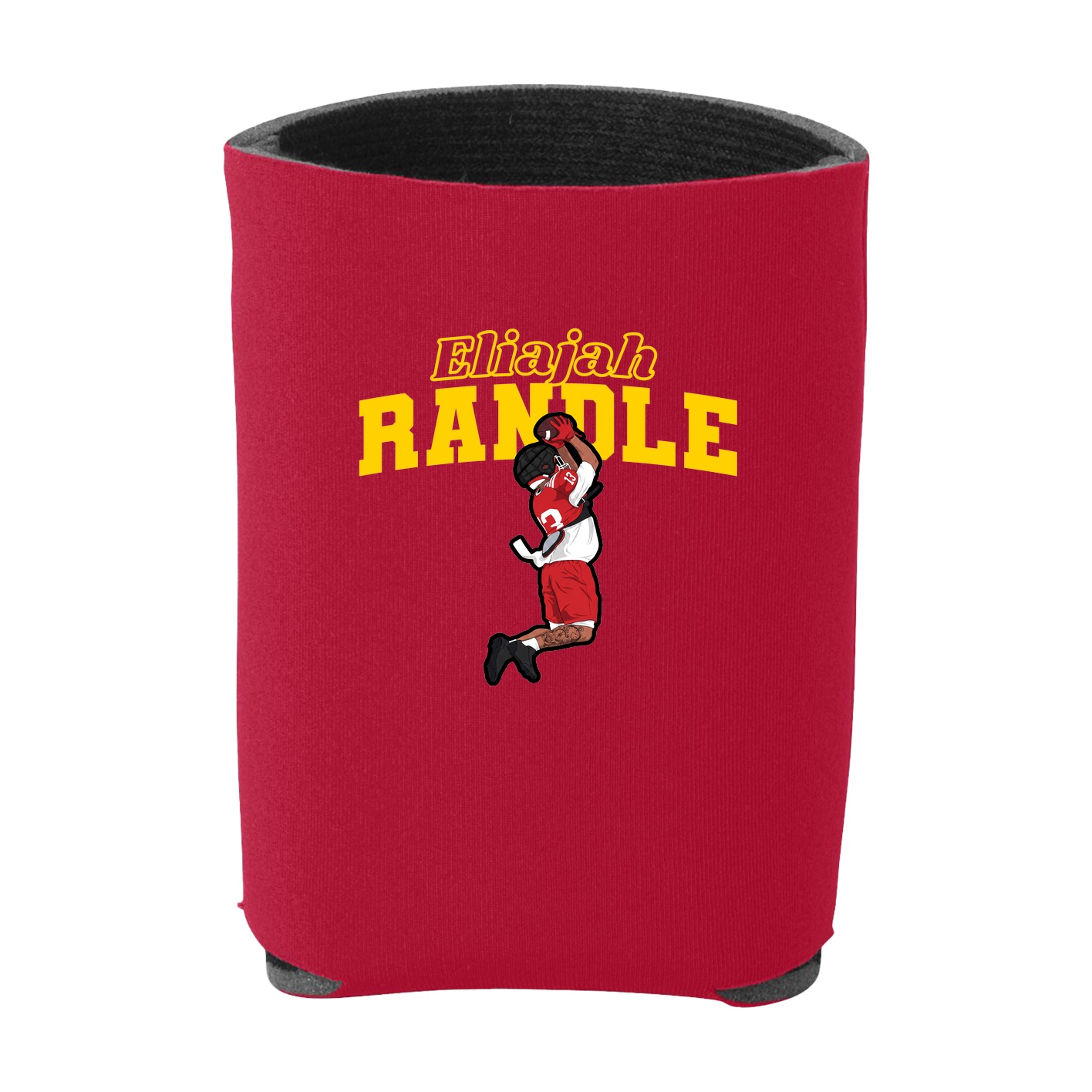 Can Holder — Name Arch in Red