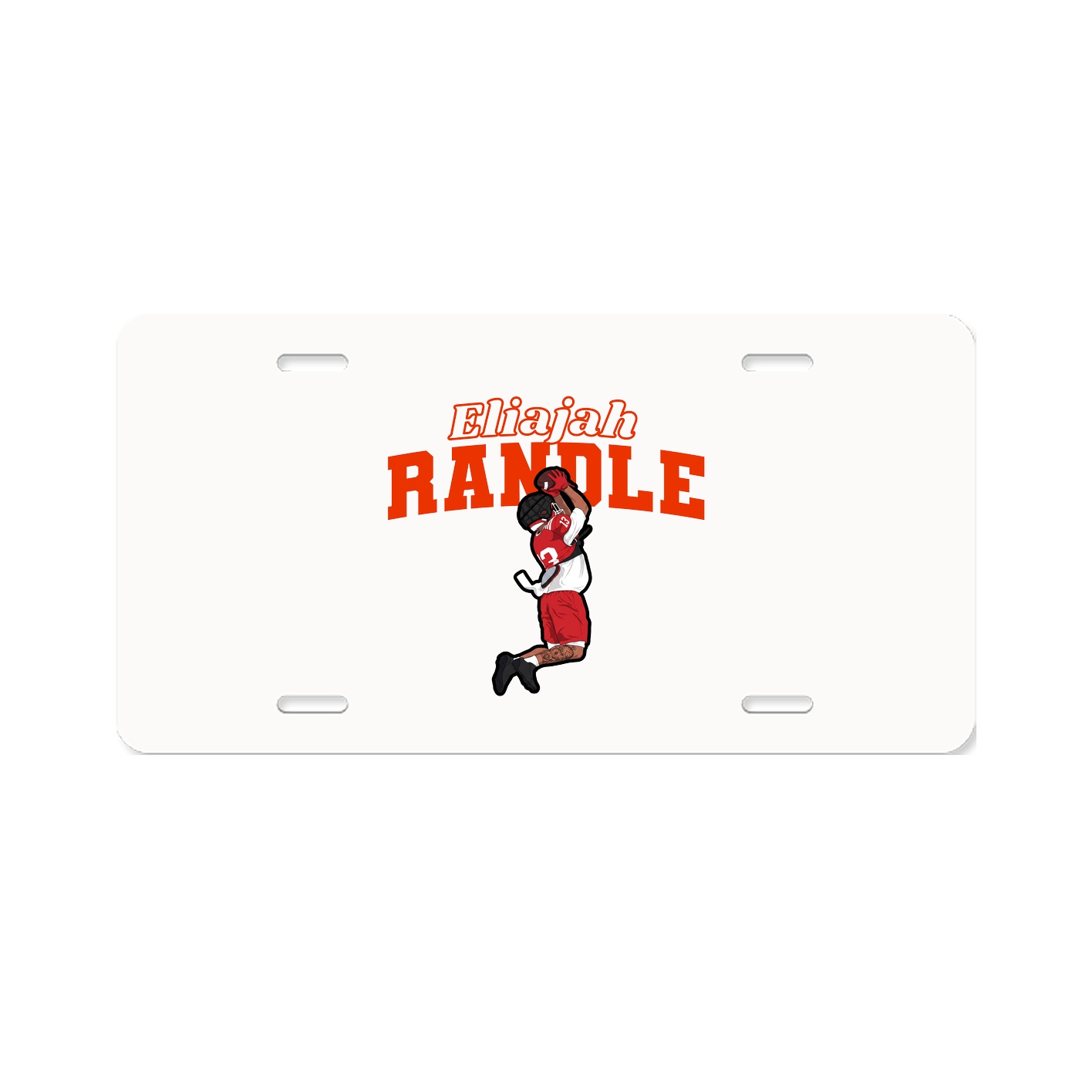 License Plate — Name Arch in Classic