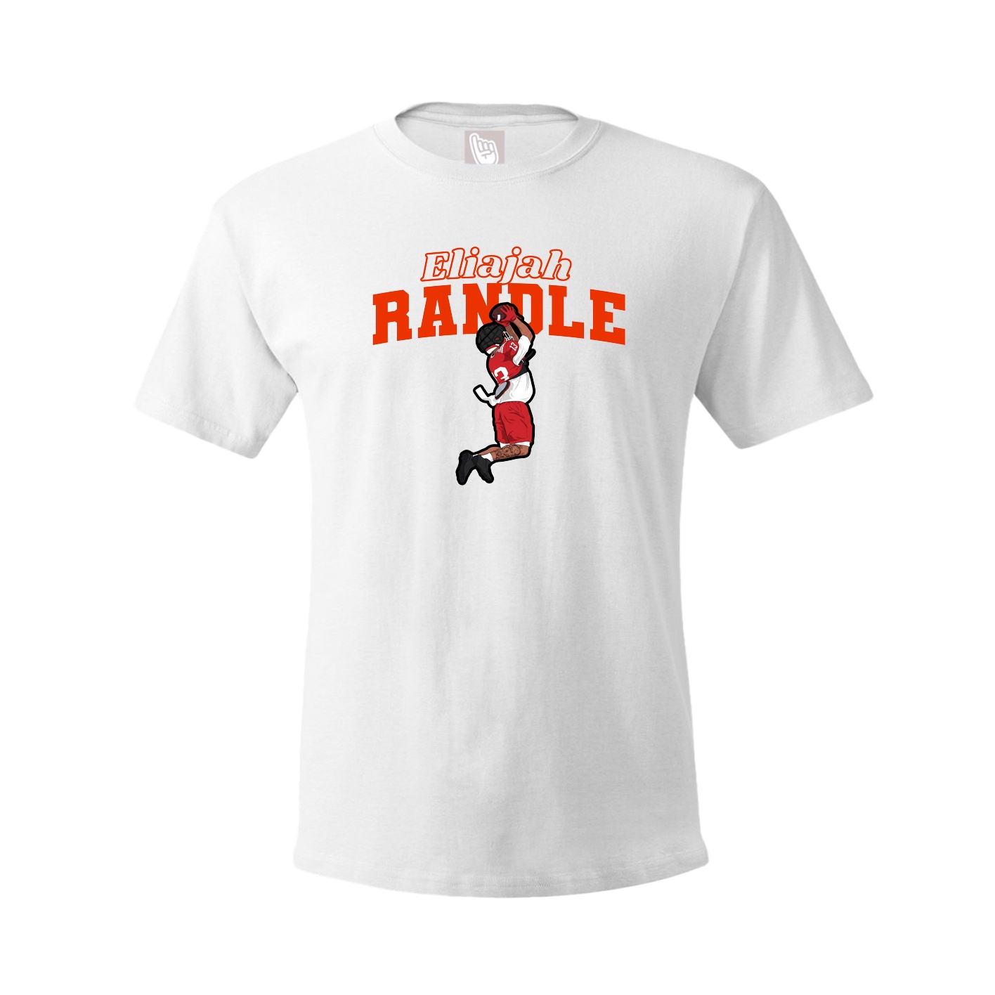 Youth Tee — Name Arch in White