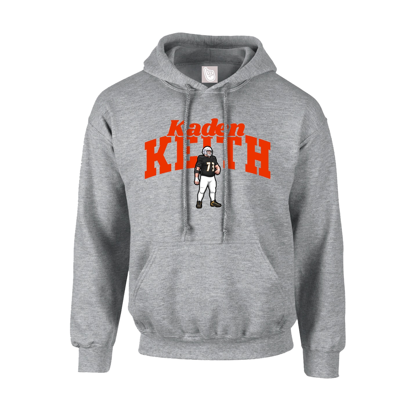 Youth Hoodie — Signature Arch in Grey