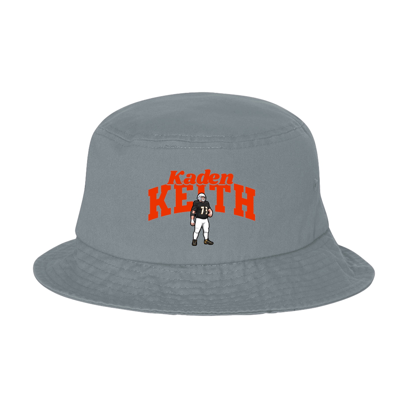 Bucket Cap — Signature Arch in Grey