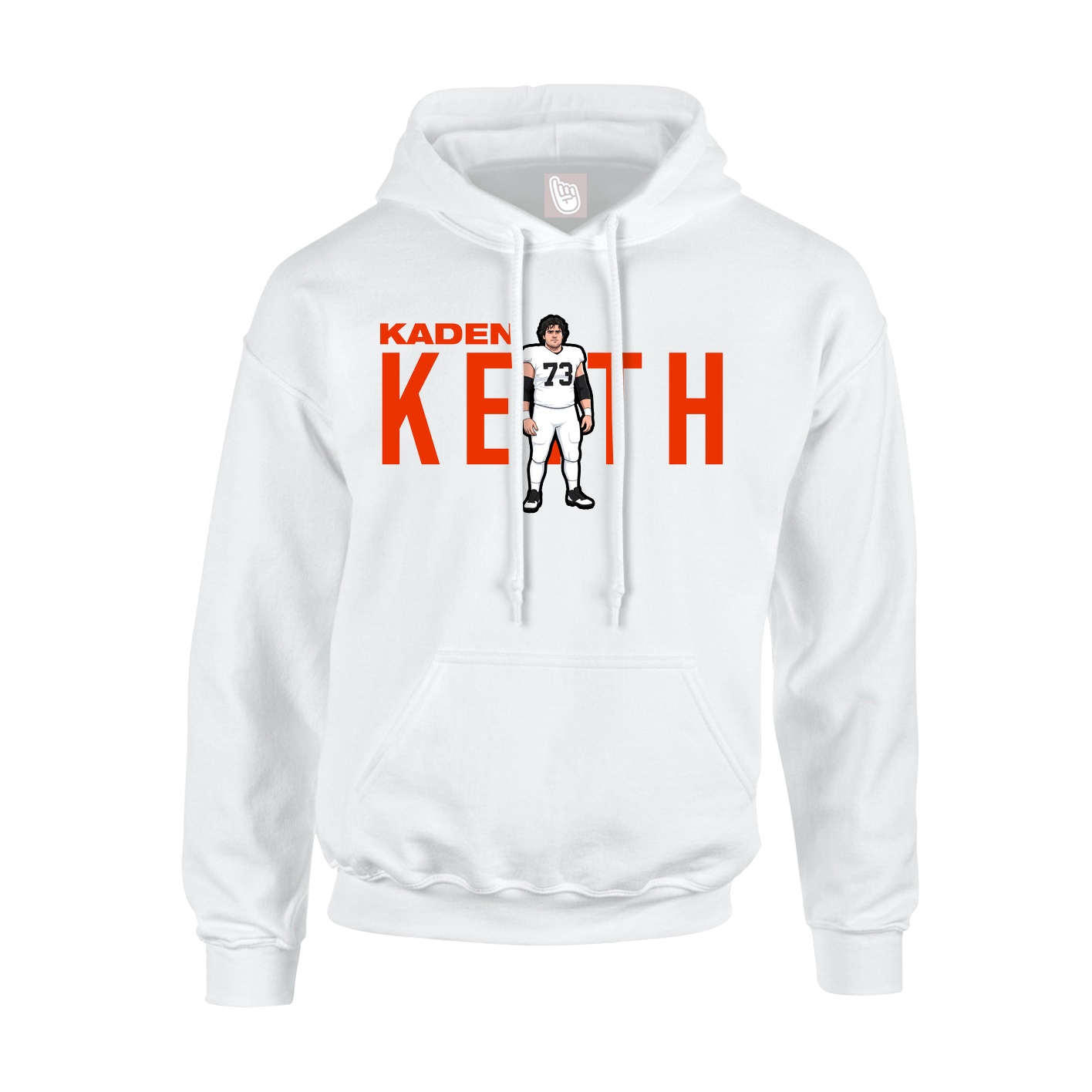 Youth Hoodie — Player Name in White