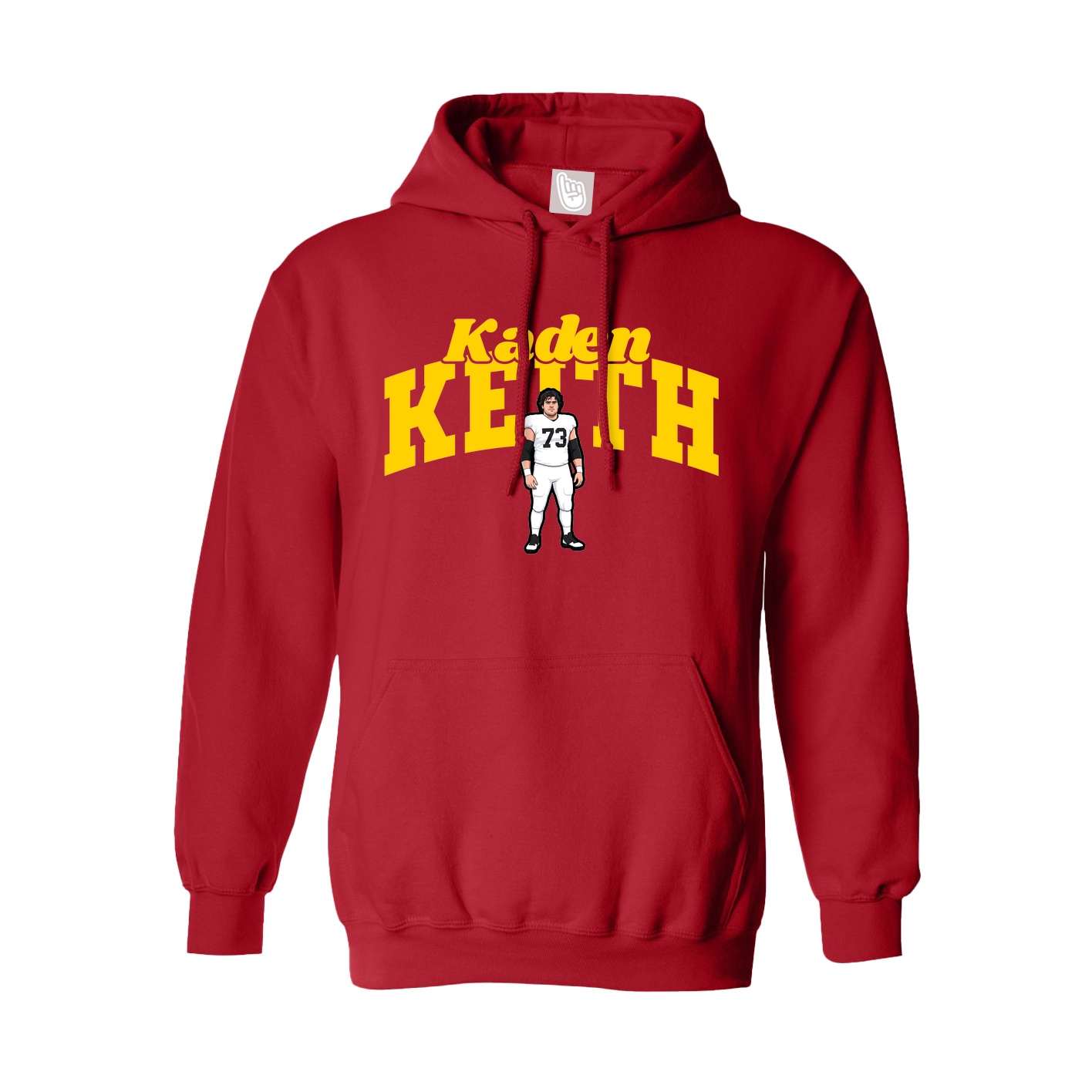 Hoodie — Signature Arch in Red