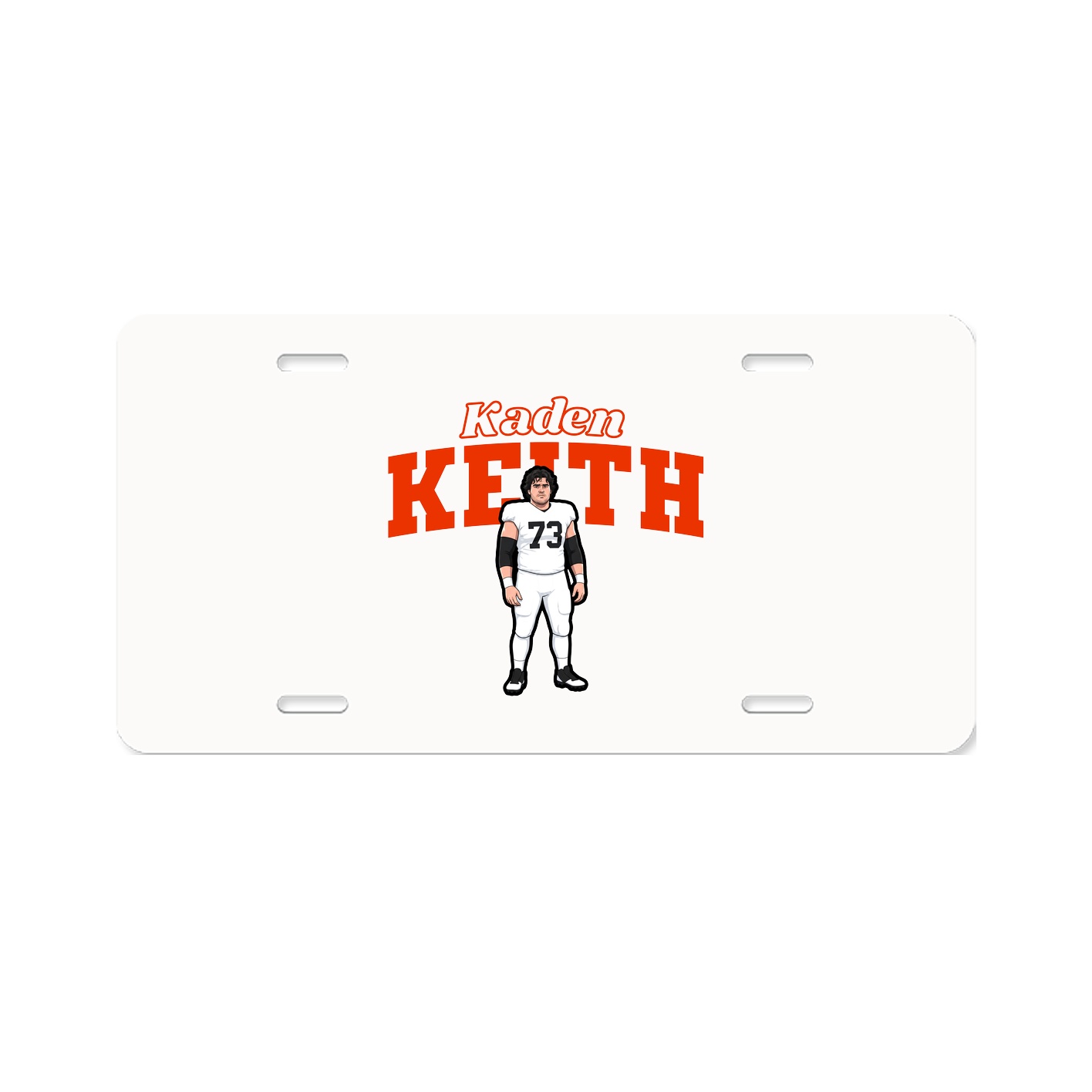 License Plate — Name Arch in Classic
