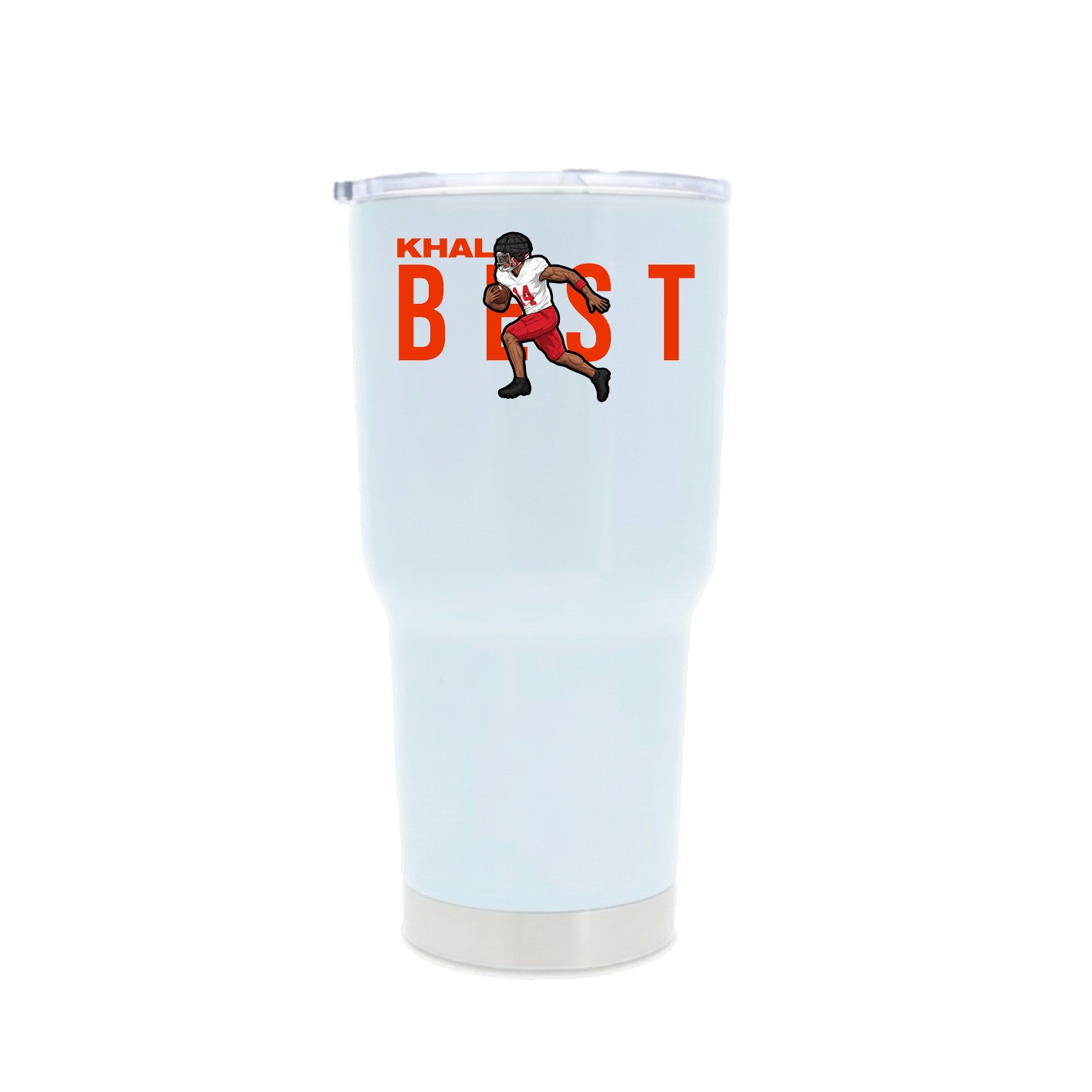 30oz Stainless Steel Tumbler — Player Name in White