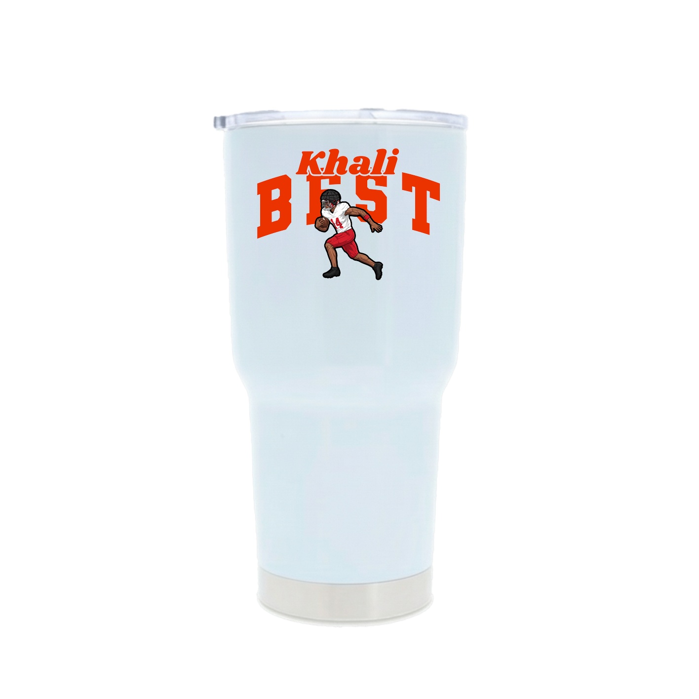 30oz Stainless Steel Tumbler — Signature Arch in White
