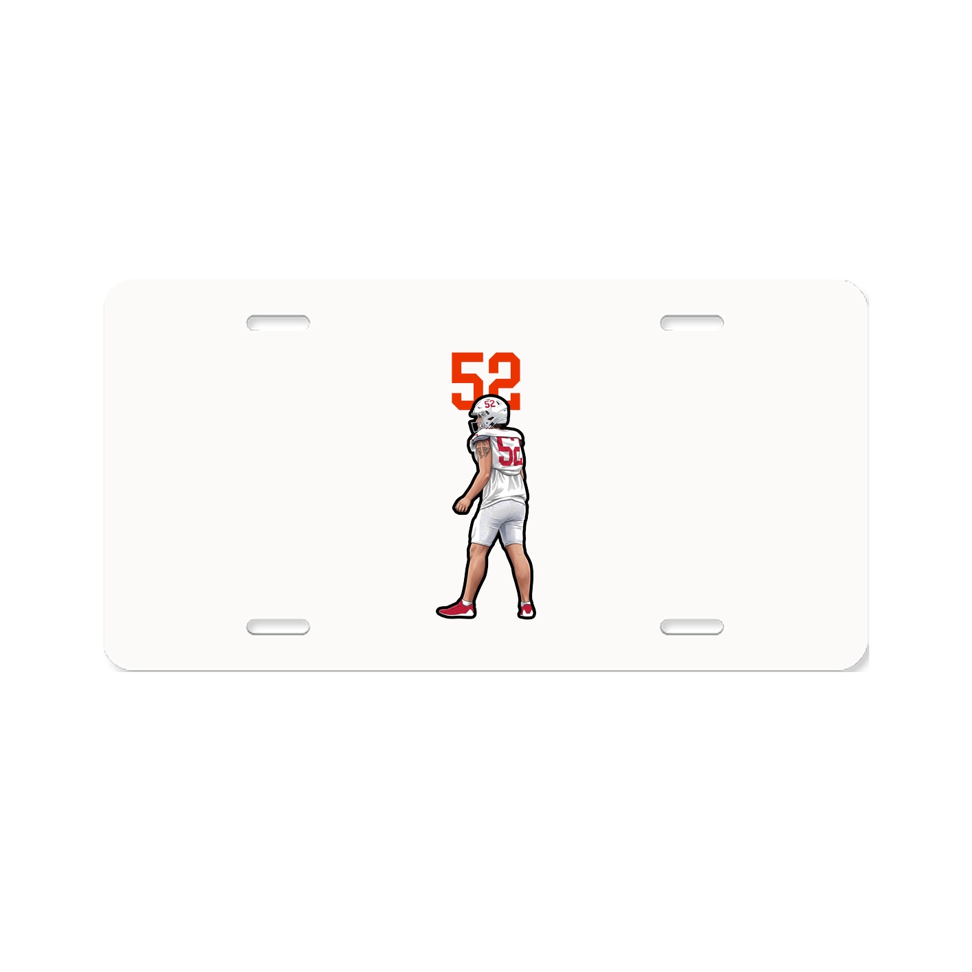 License Plate — Number Top in Classic