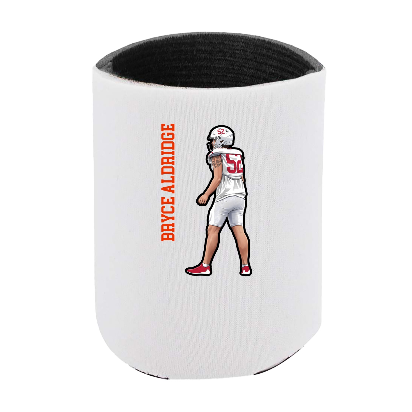 Can Holder — Name Vertical in White