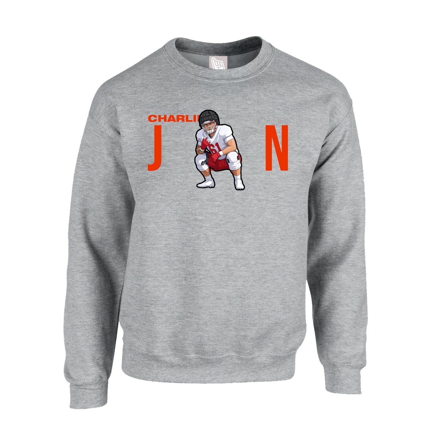 Fleece Crew — Player Name in Grey