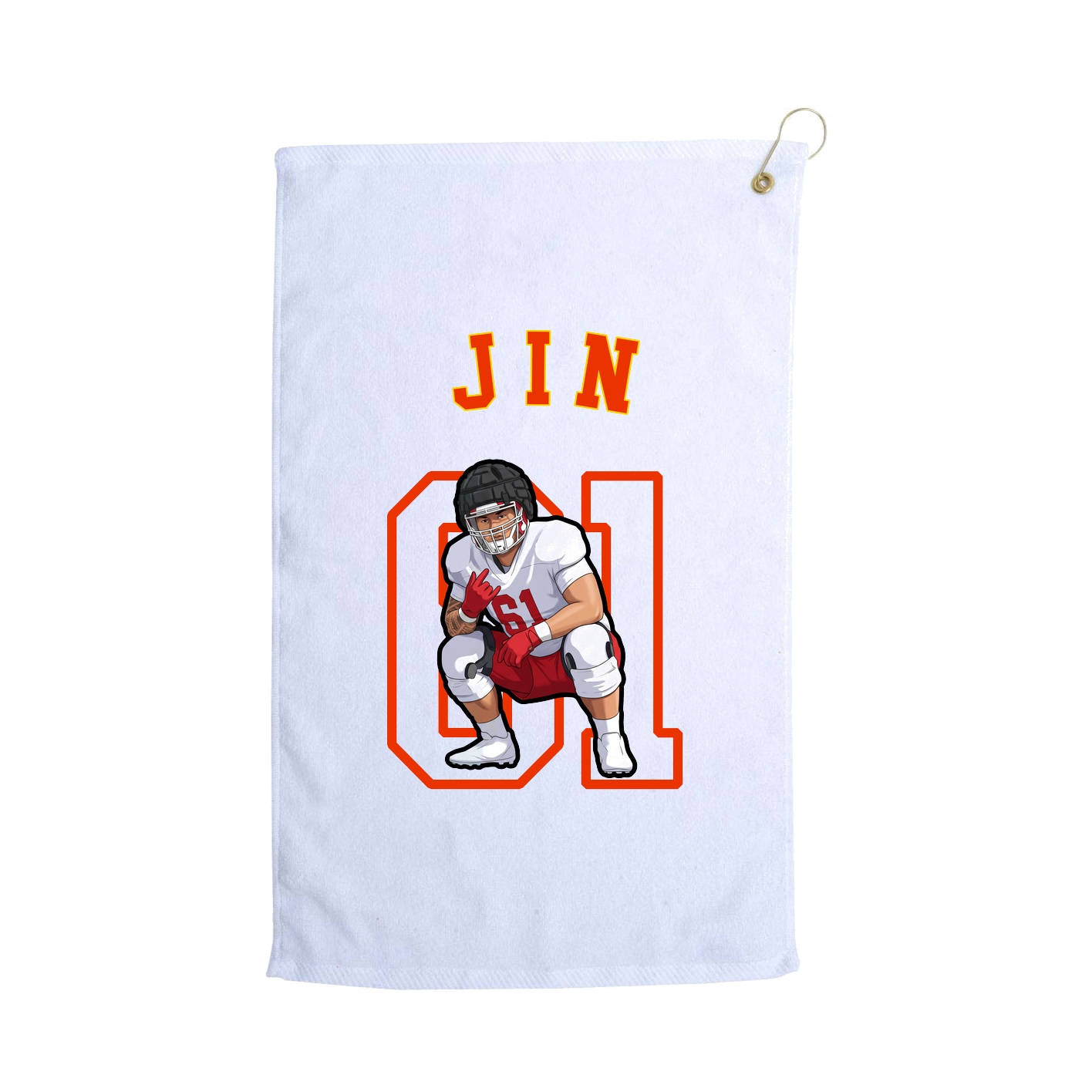 Golf Towel — Shirsey Arch in White