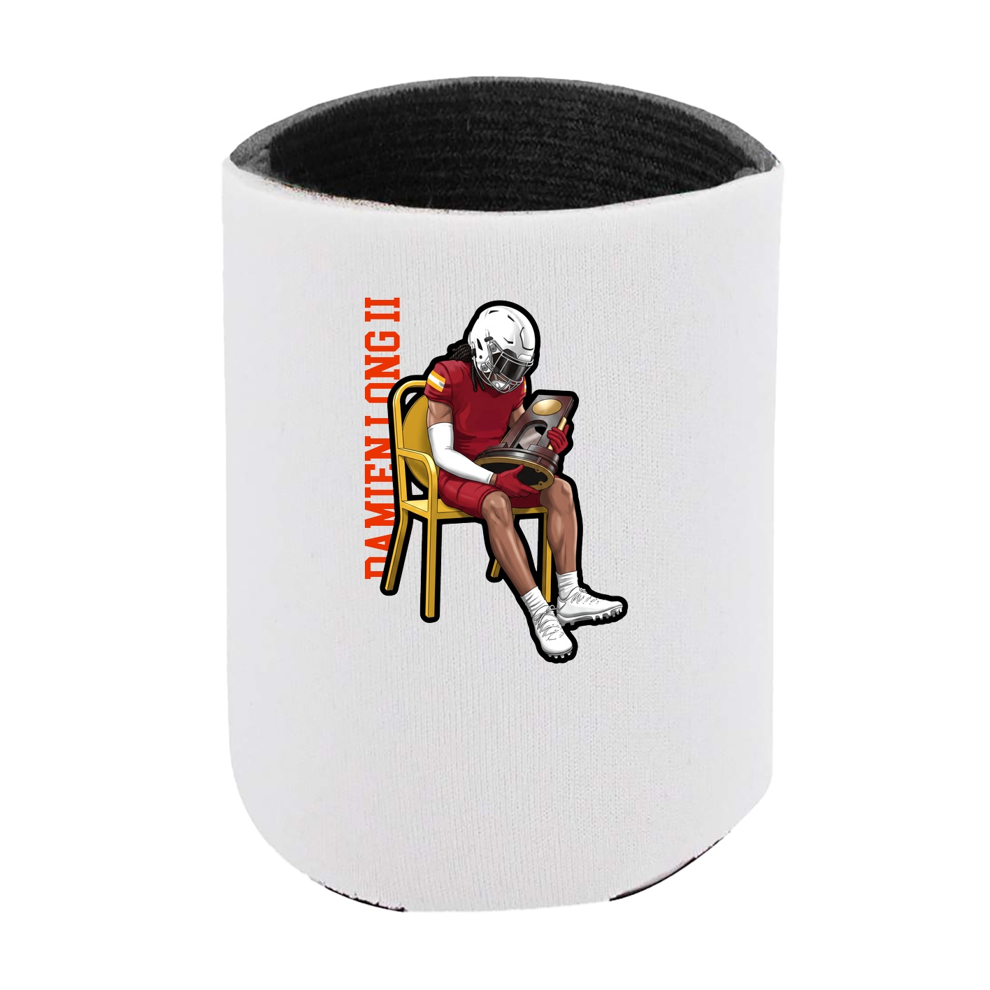 Can Holder — Name Vertical in White