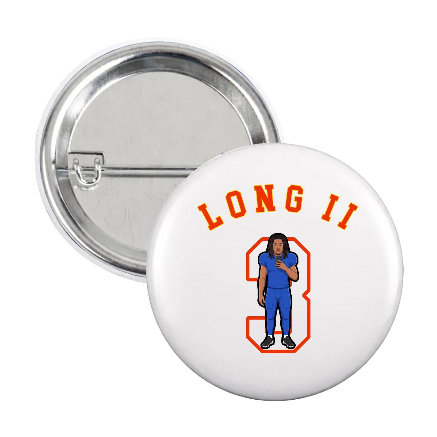 Game Day Button — Shirsey Arch in White
