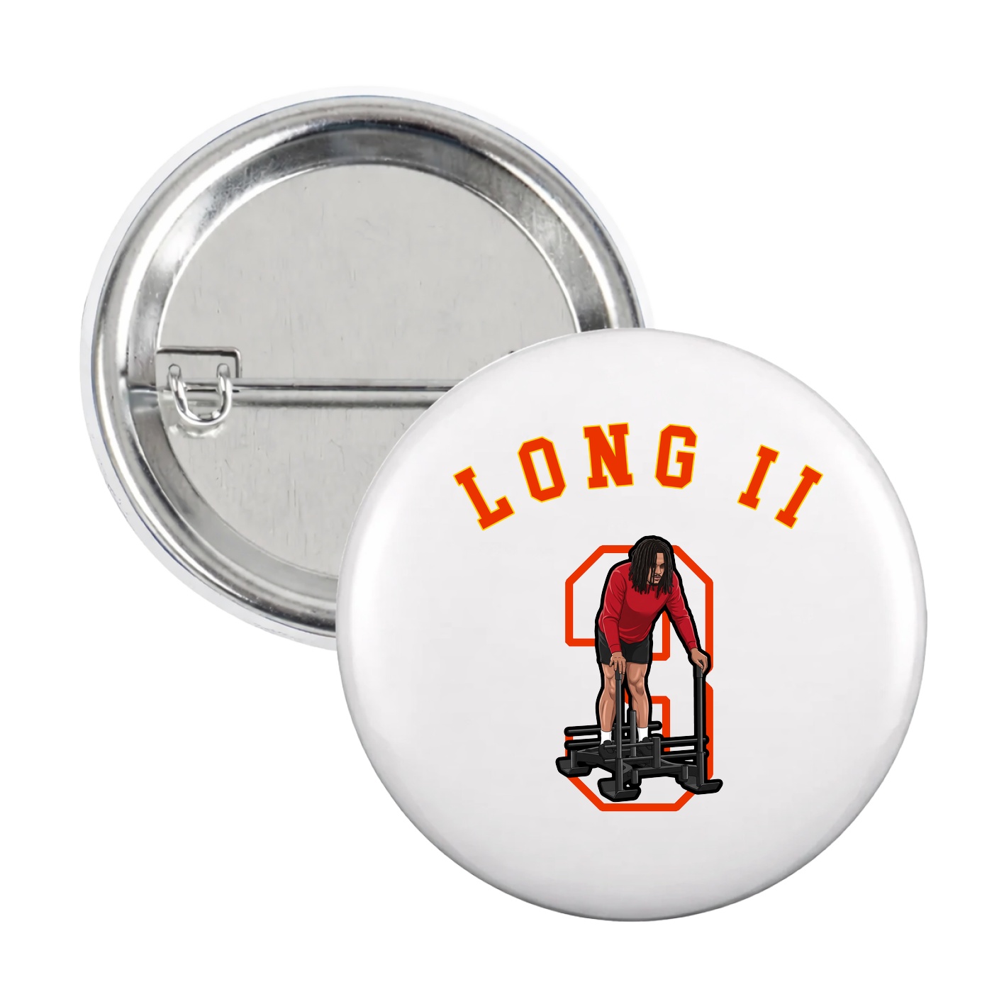 Game Day Button — Shirsey Arch in White