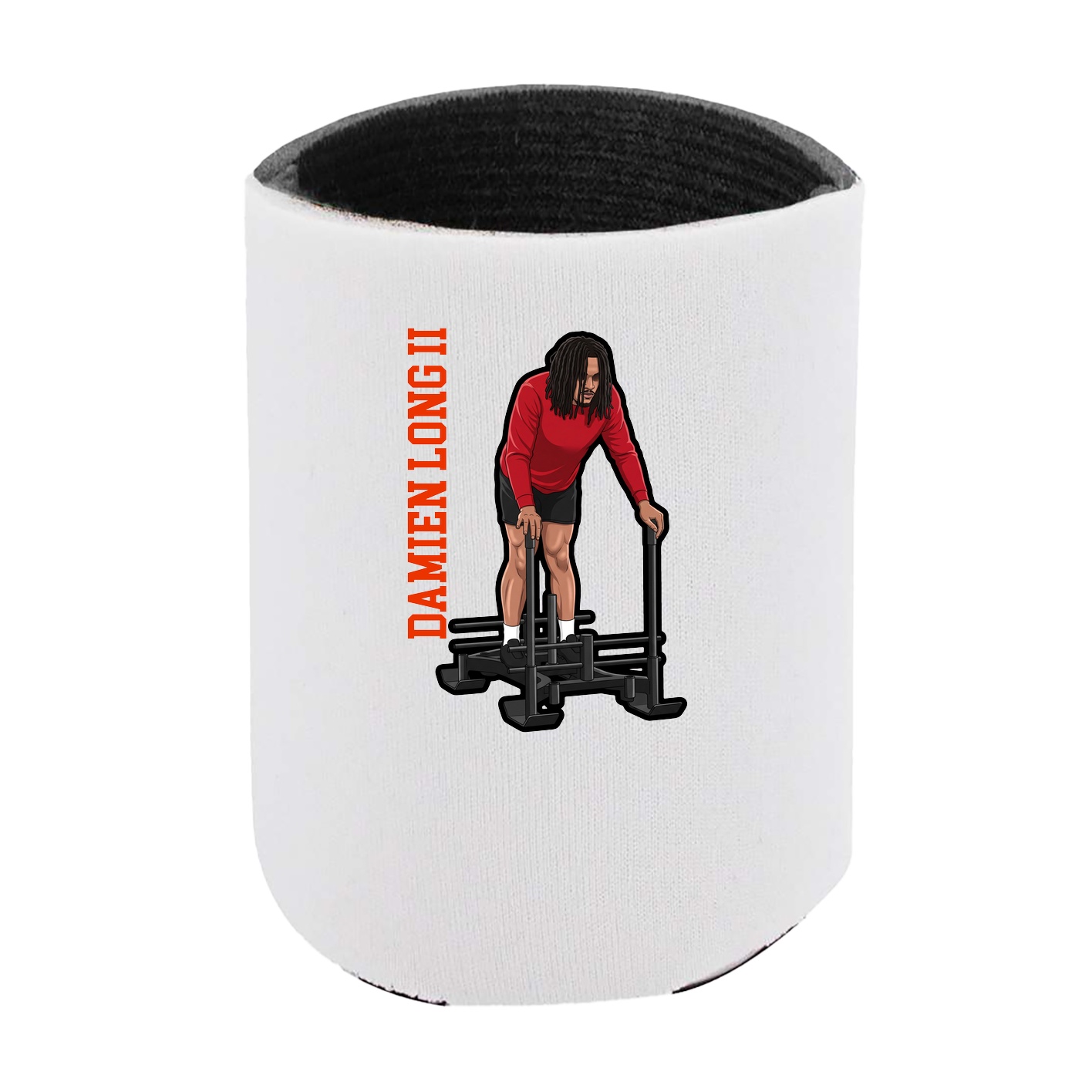 Can Holder — Name Vertical in White