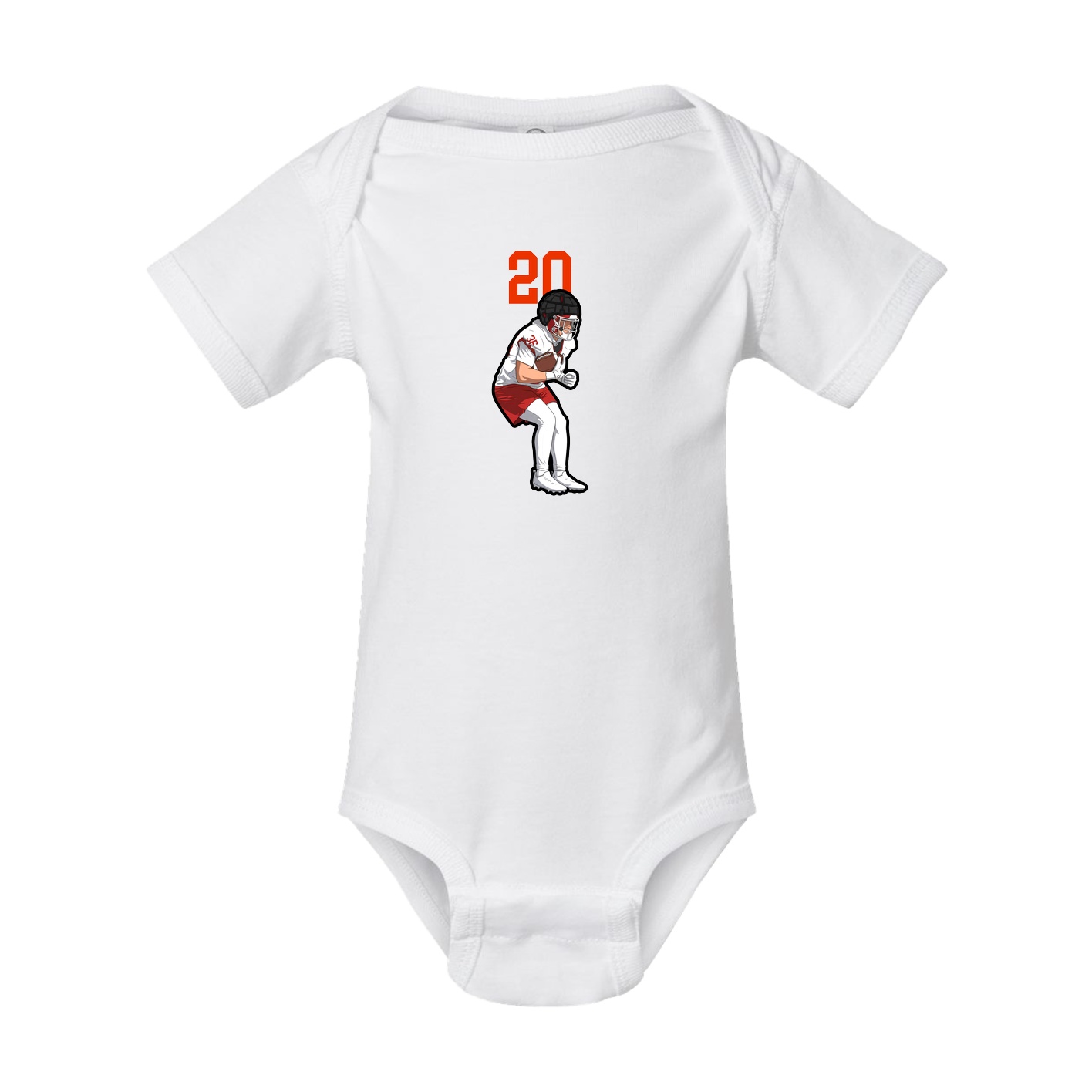 Baby Onesie — Number Top in White