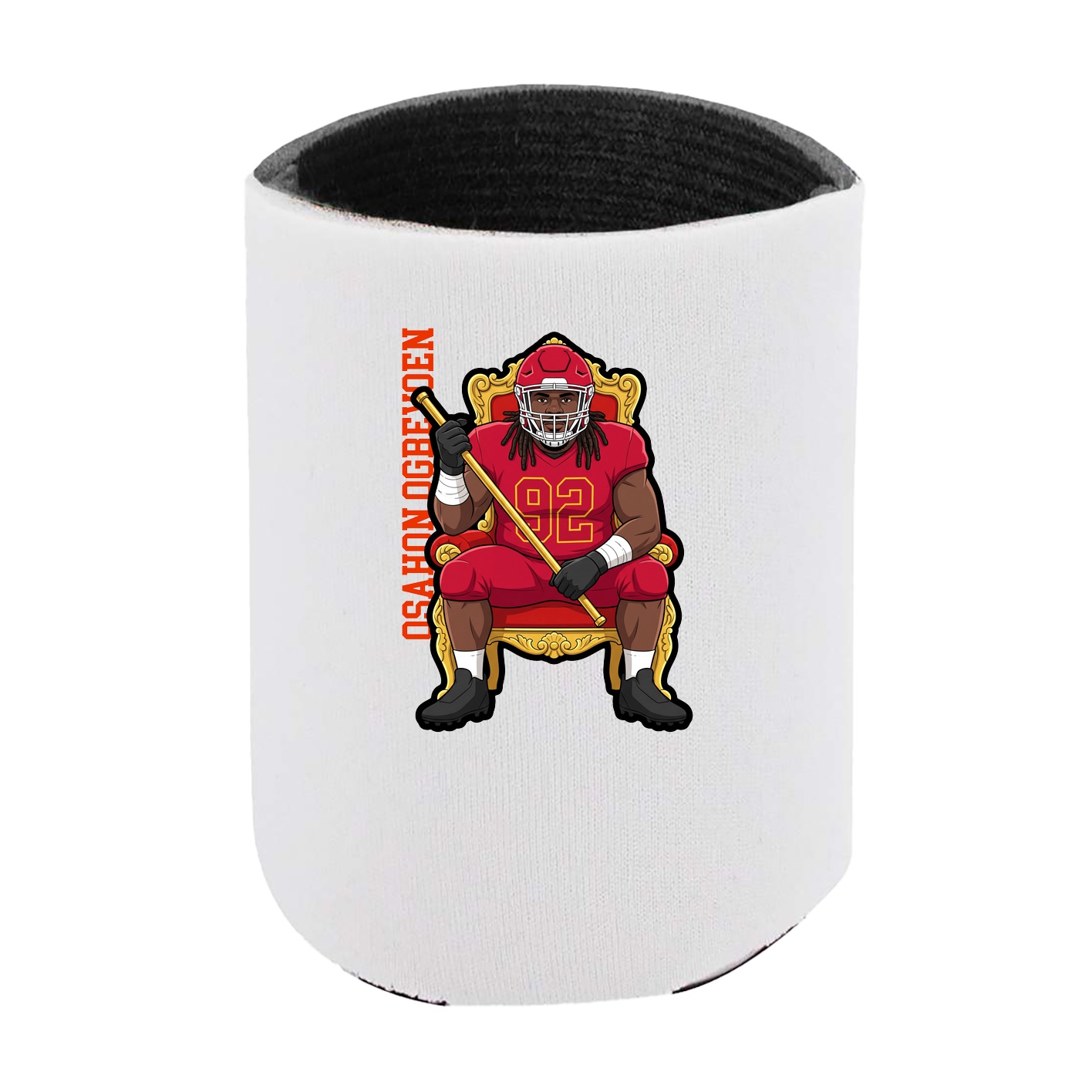 Can Holder — Name Vertical in White