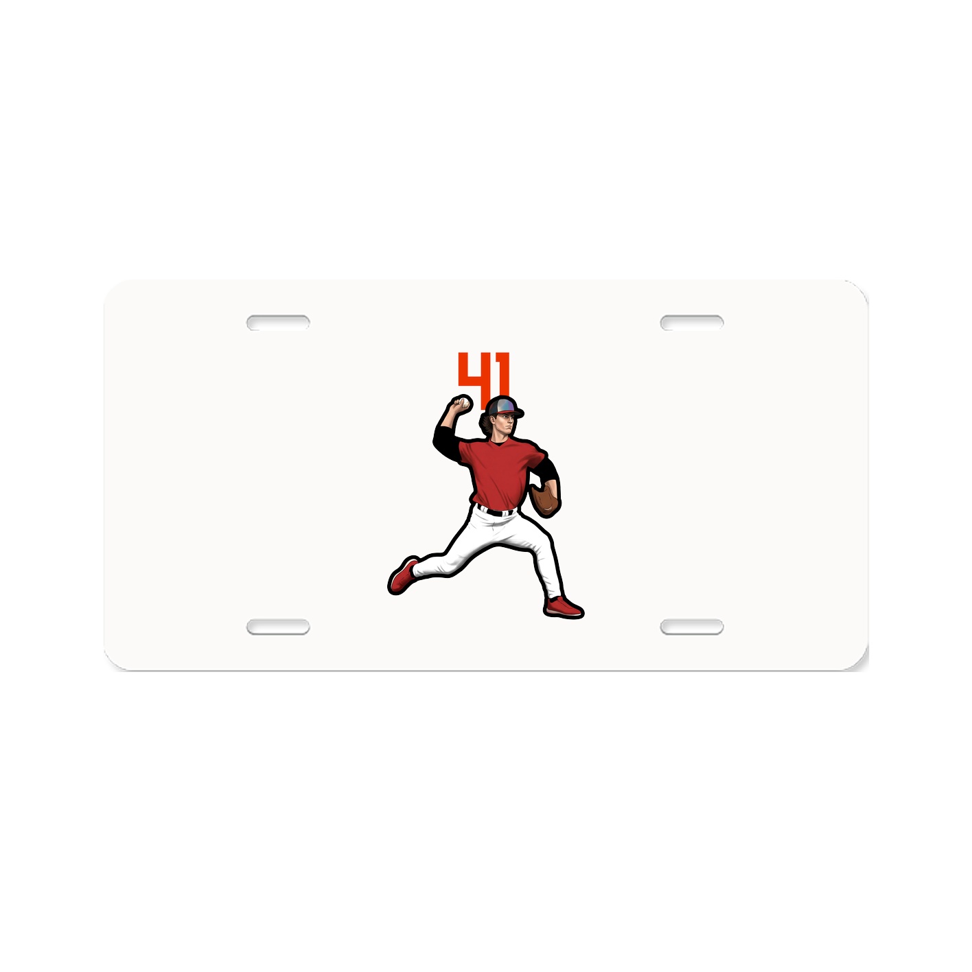 License Plate — Number Top in Classic