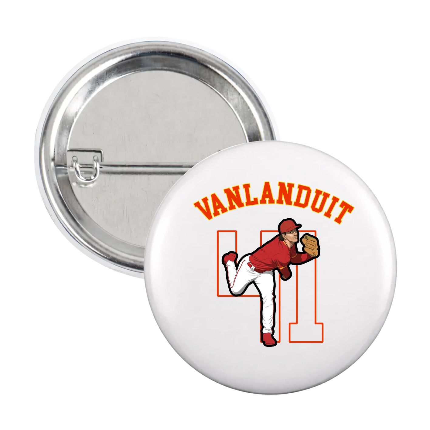 Game Day Button — Shirsey Arch in White