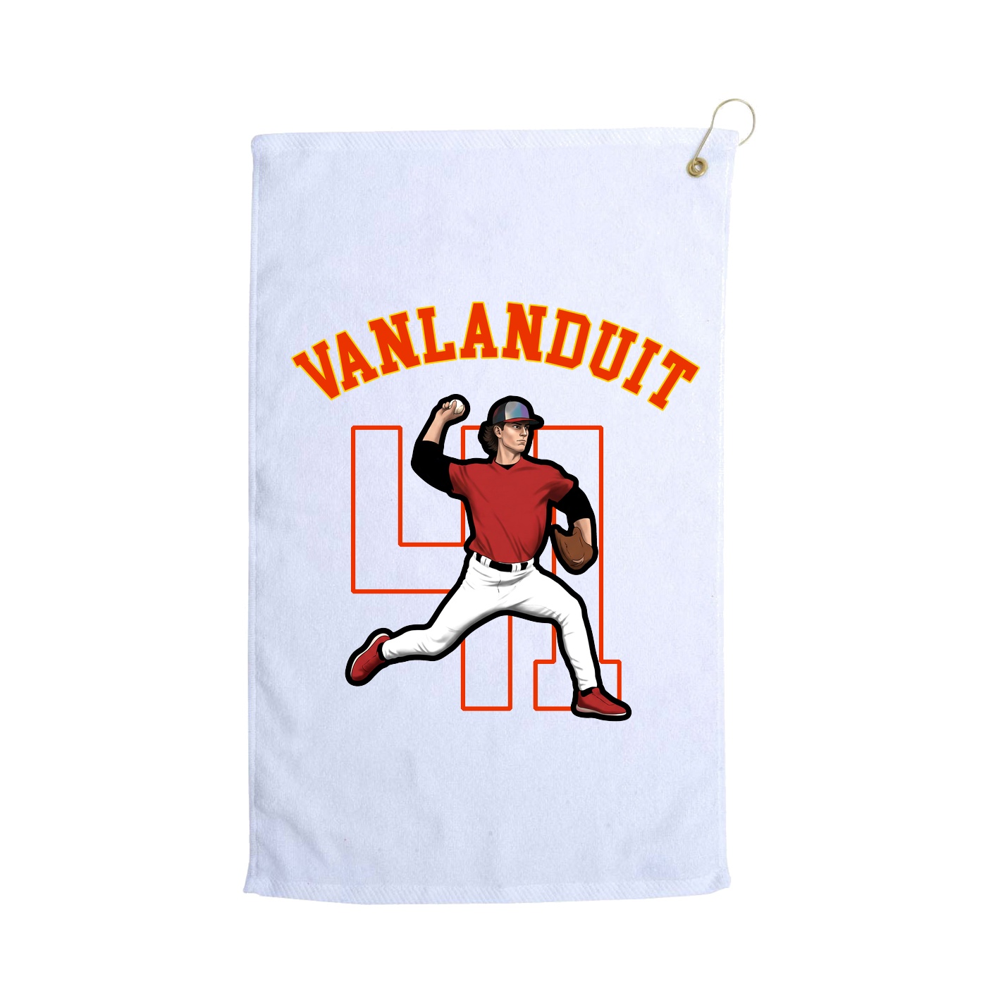 Golf Towel — Shirsey Arch in White