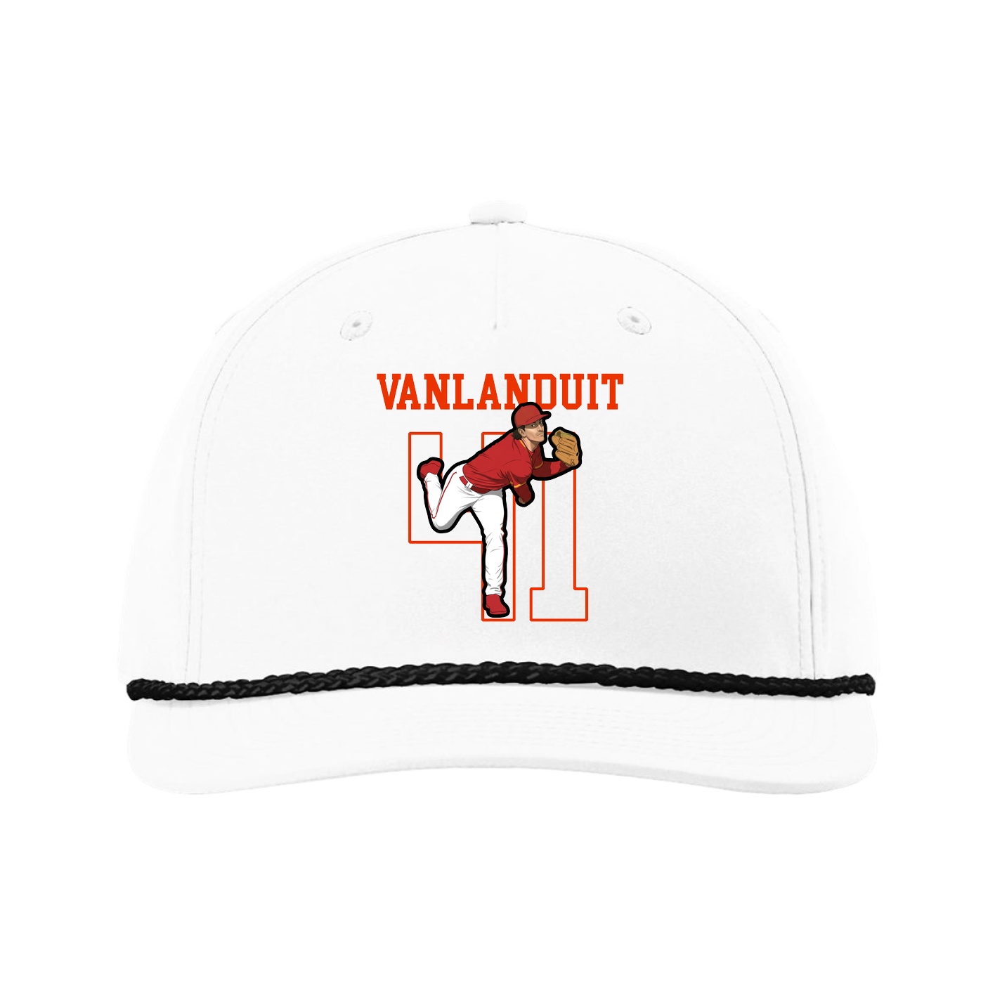 Five-Panel Classic Rope Cap — Shirsey in White