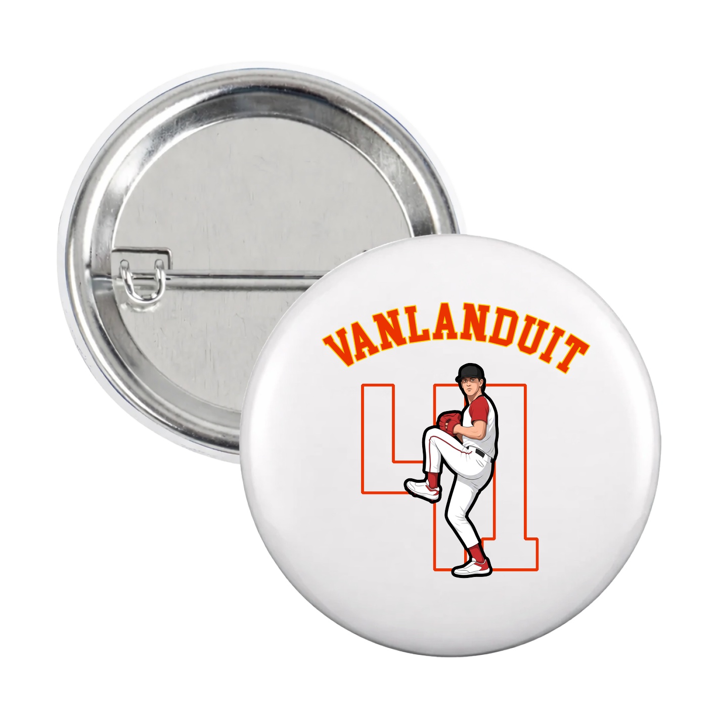 Game Day Button — Shirsey Arch in White