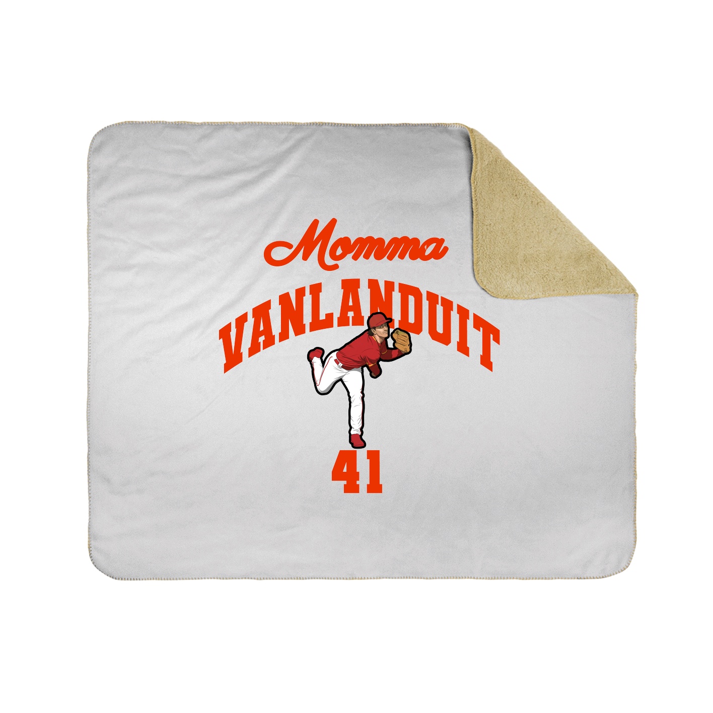 Throw Blanket — Mothers Day Arch in White
