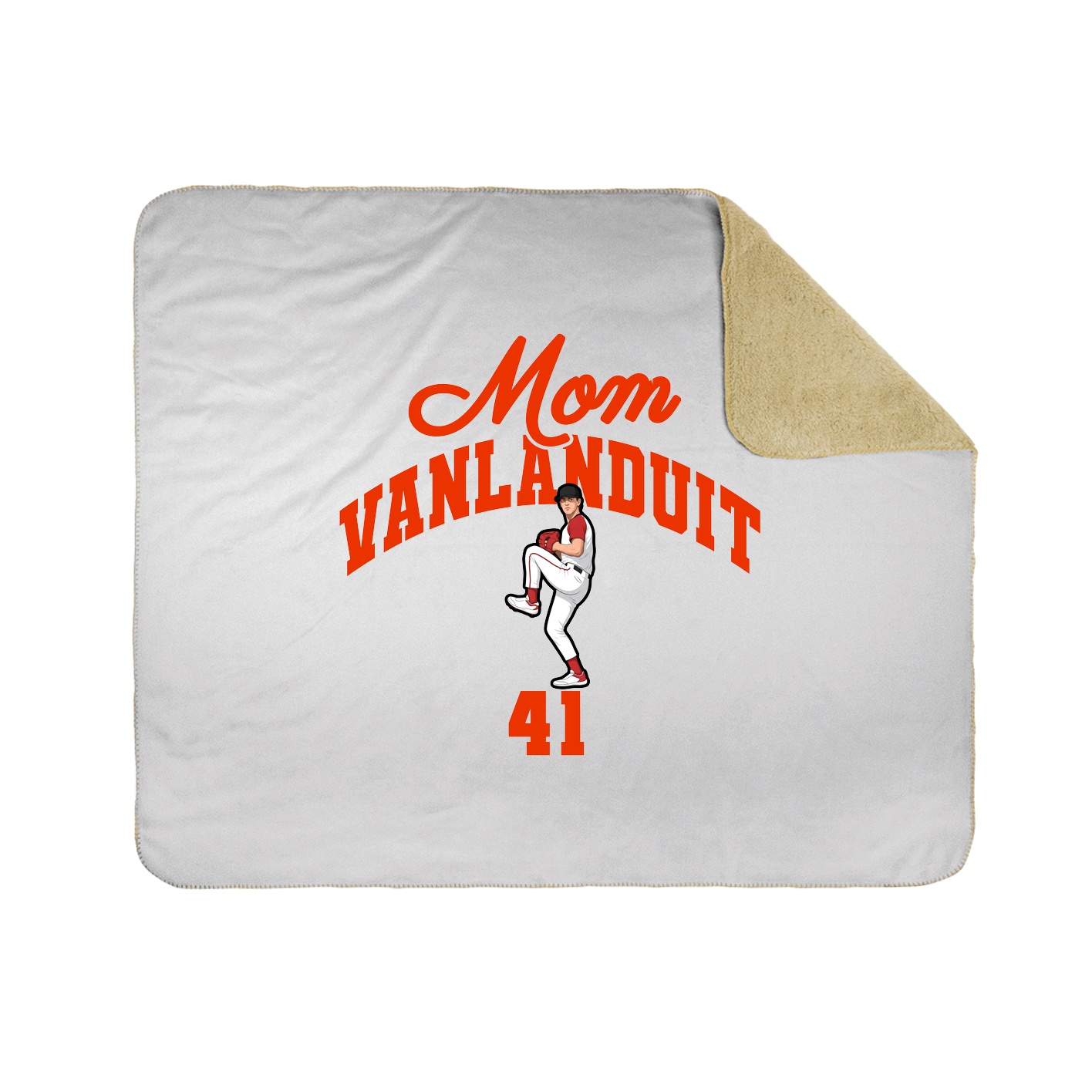Throw Blanket — Mothers Day Arch in White