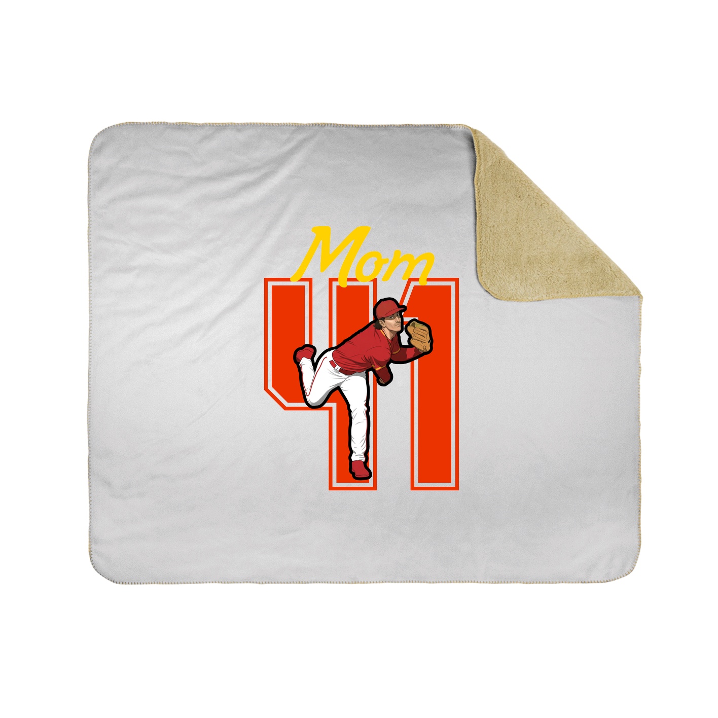 Throw Blanket — Mothers Day Shirsey in White