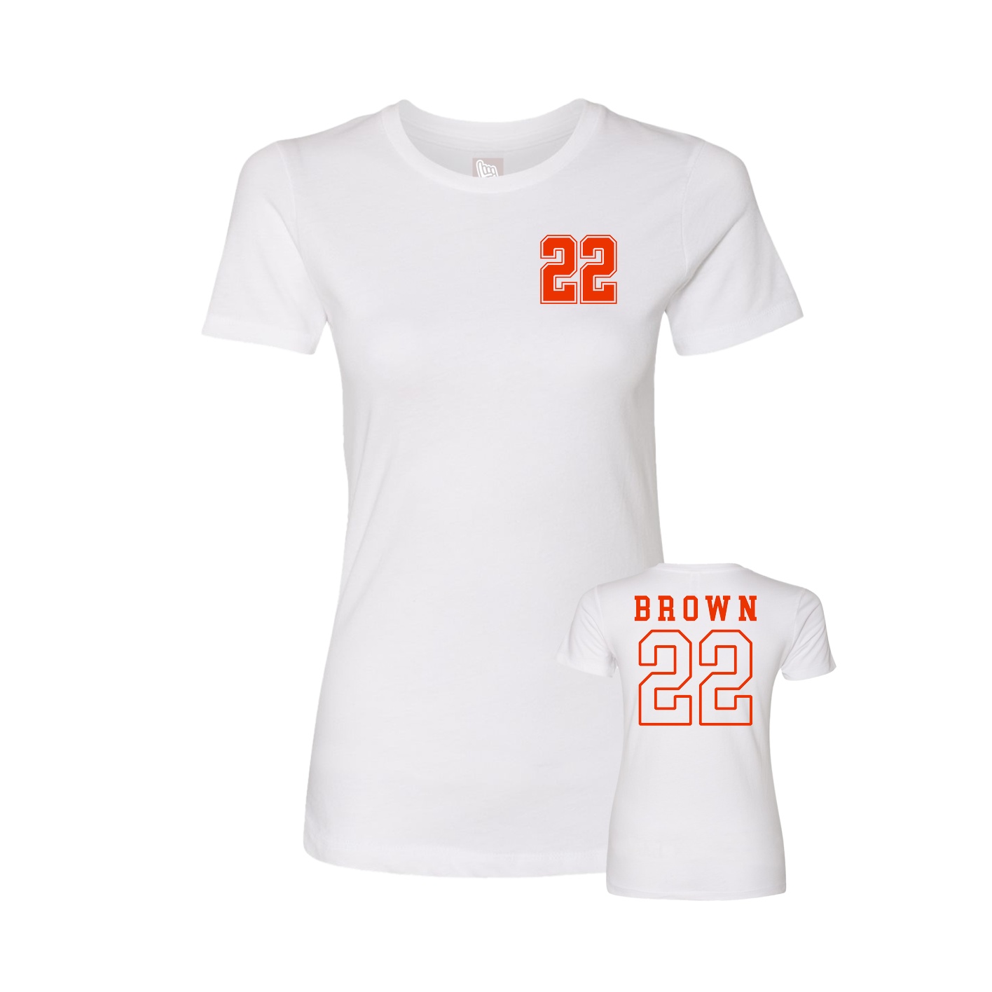 Womens Tee — Chest Back in White