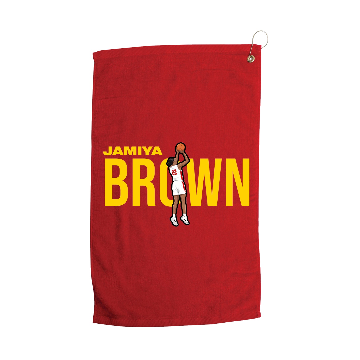 Golf Towel — Player Name in Red
